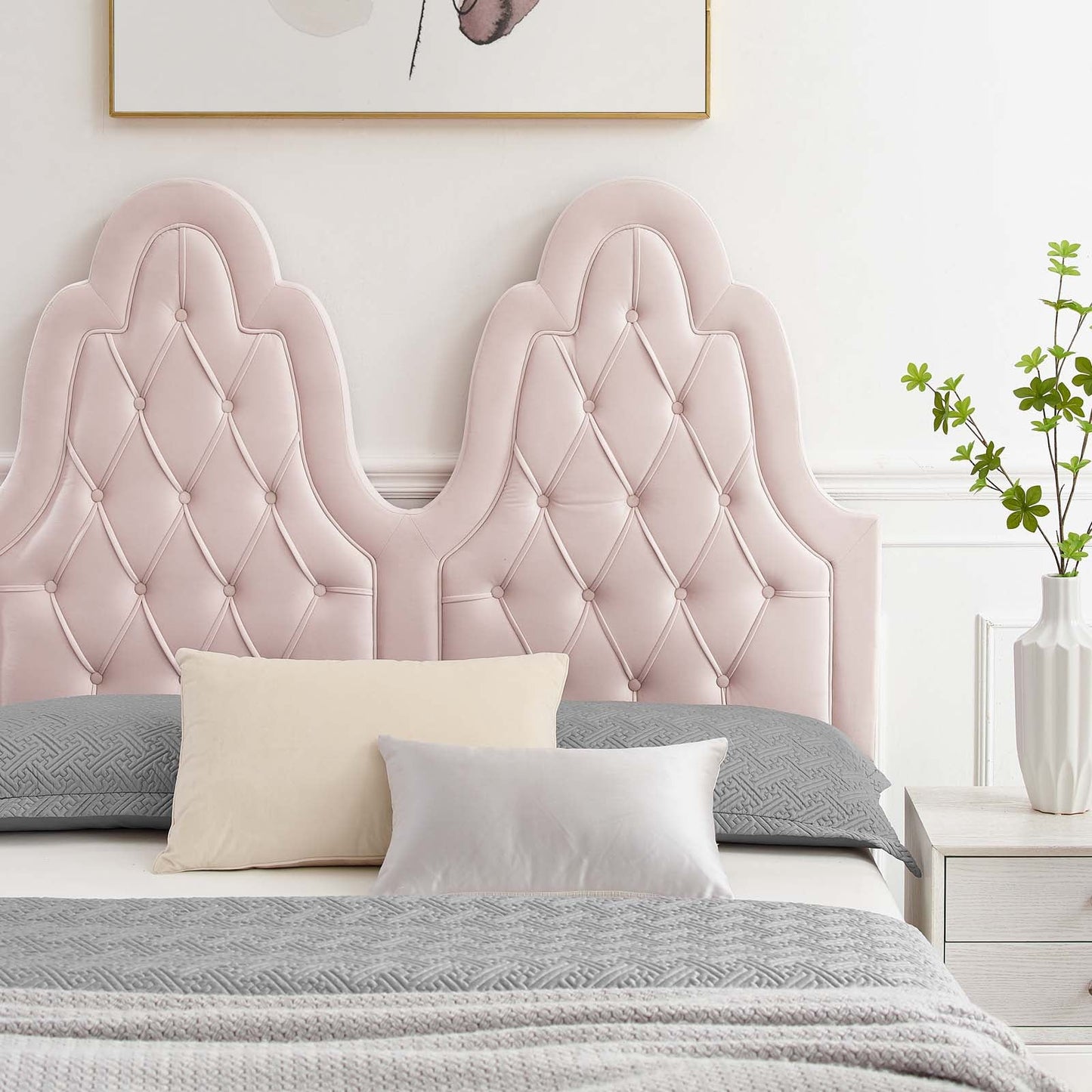 Alexandria Tufted Performance Velvet Twin Platform Bed by Modway