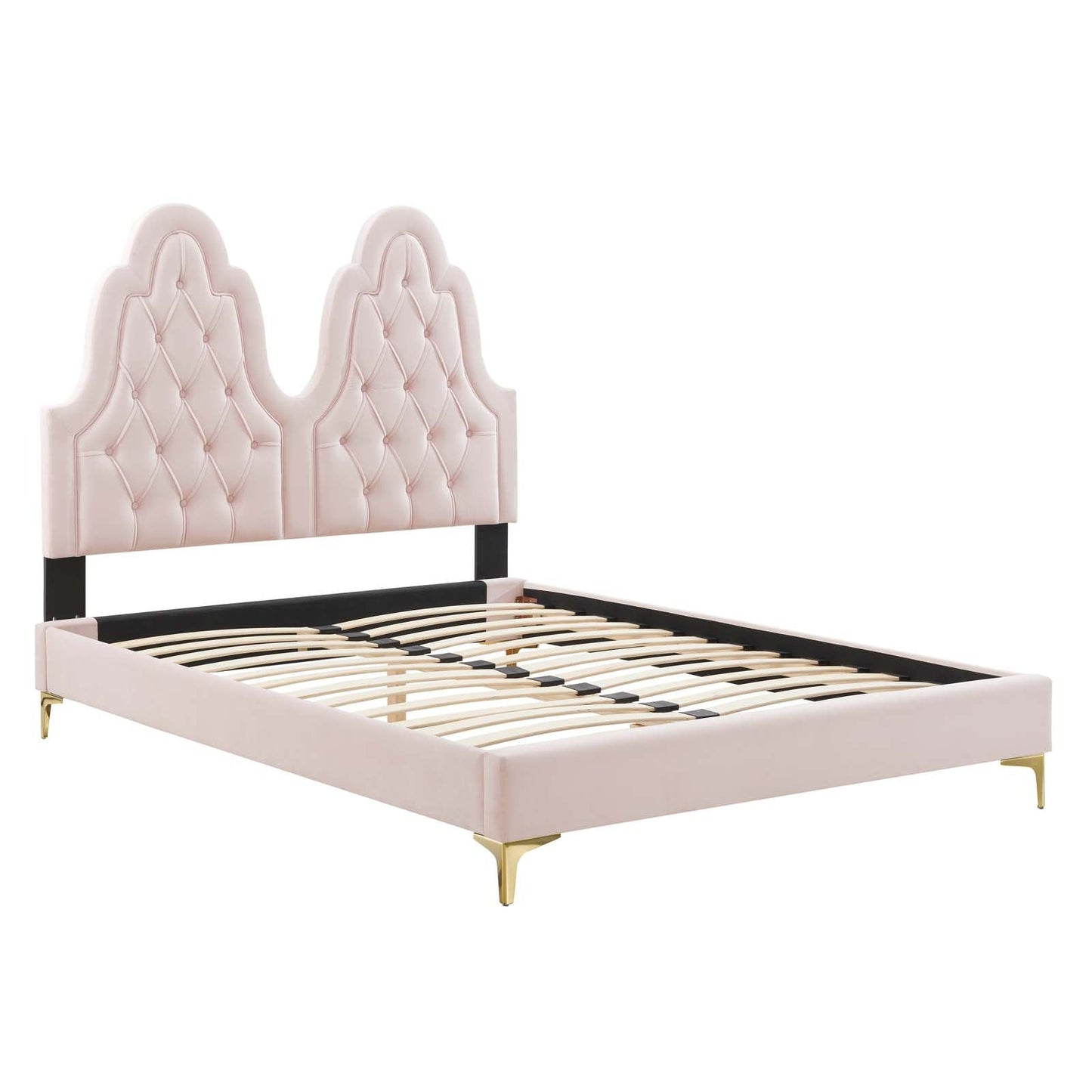 Alexandria Tufted Performance Velvet Twin Platform Bed by Modway
