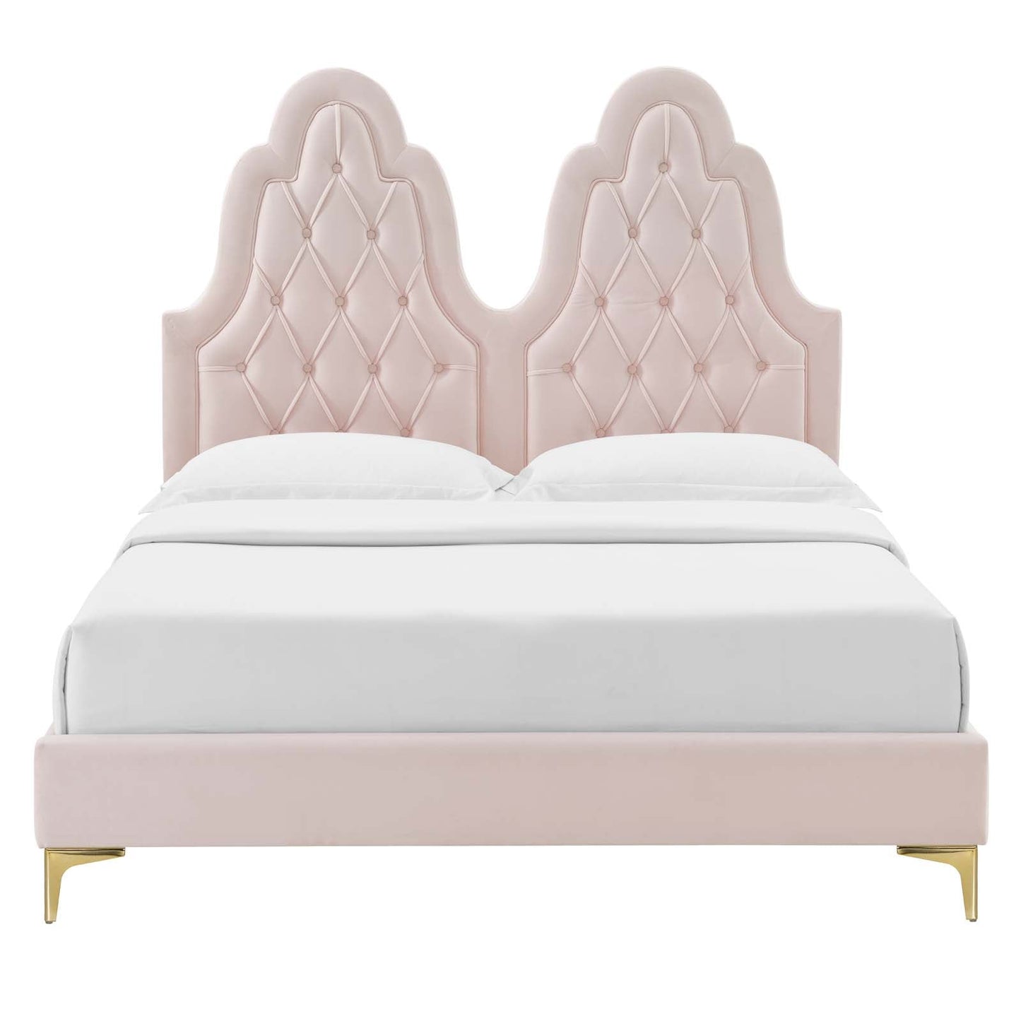 Alexandria Tufted Performance Velvet Twin Platform Bed by Modway