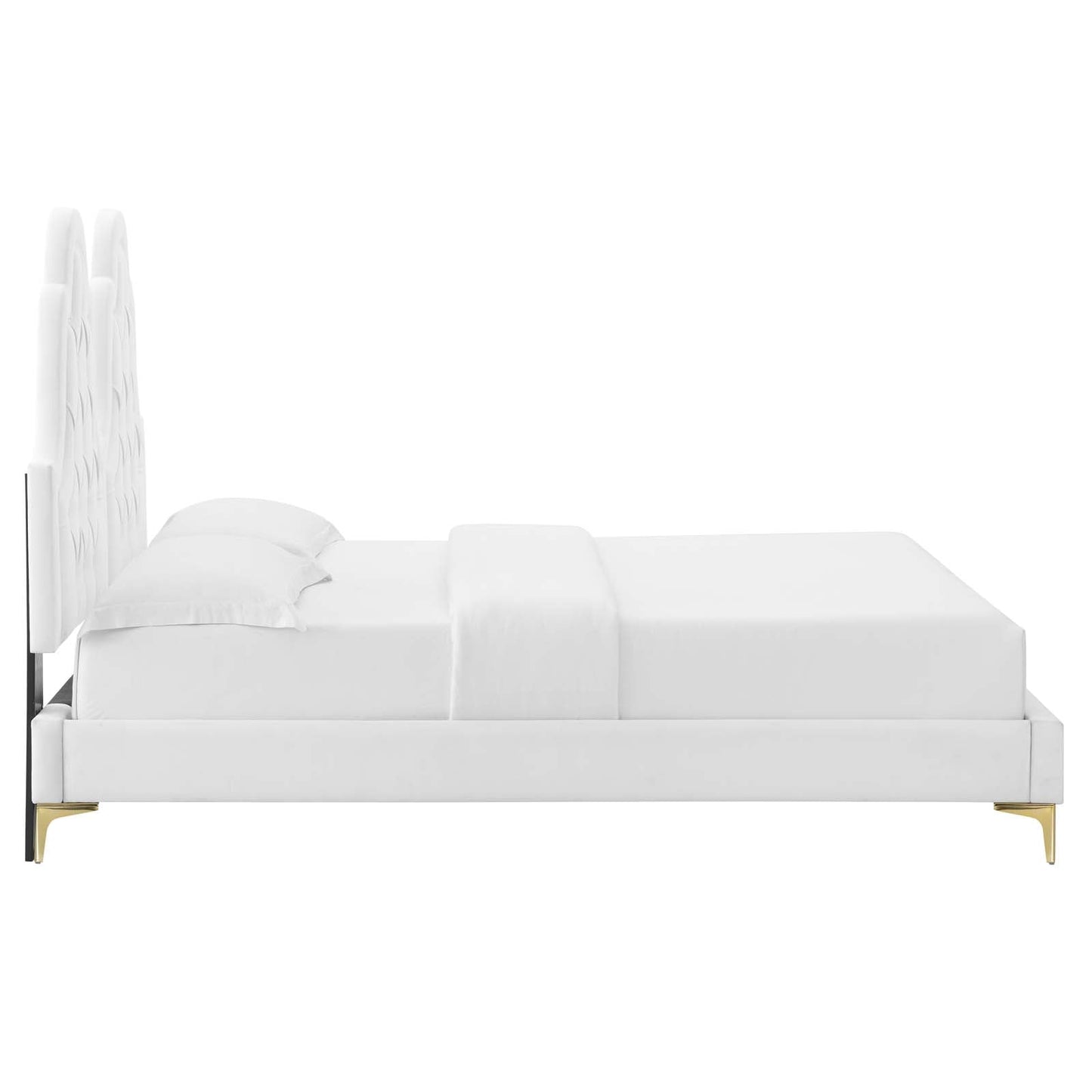 Alexandria Tufted Performance Velvet Twin Platform Bed by Modway