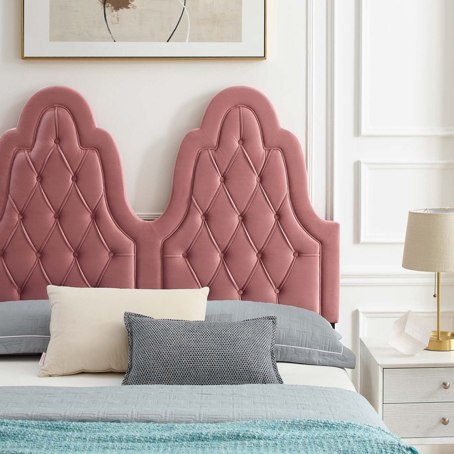 Alexandria Tufted Performance Velvet Twin Platform Bed by Modway