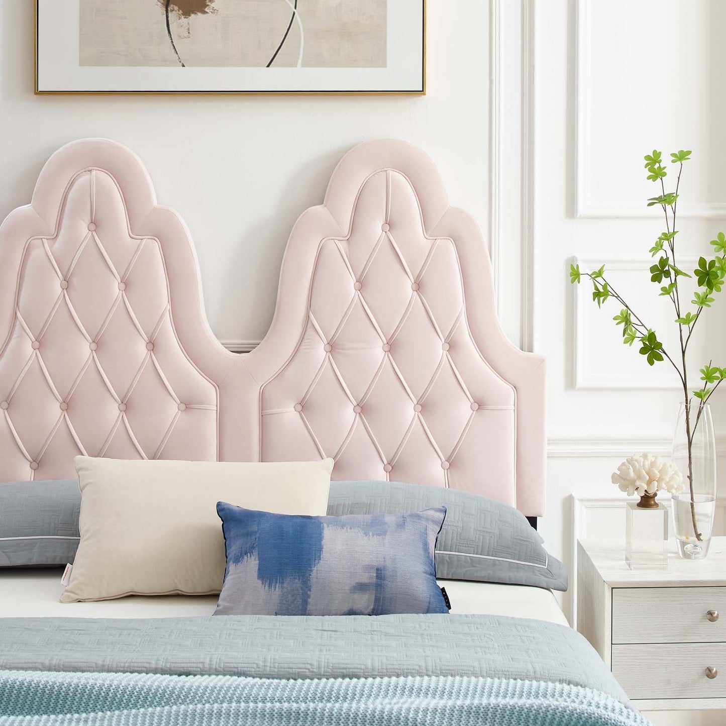 Alexandria Tufted Performance Velvet Twin Platform Bed by Modway