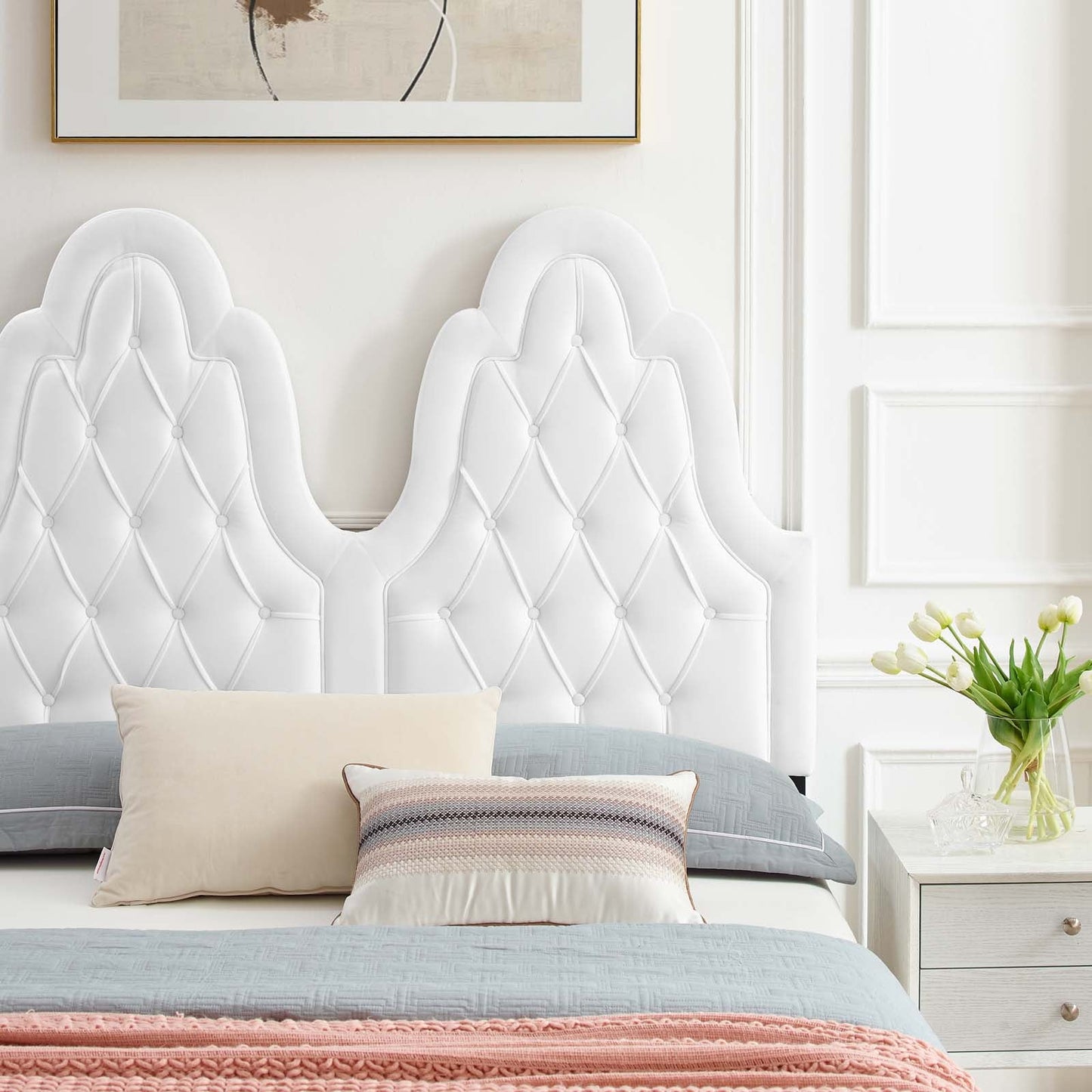 Alexandria Tufted Performance Velvet Twin Platform Bed by Modway