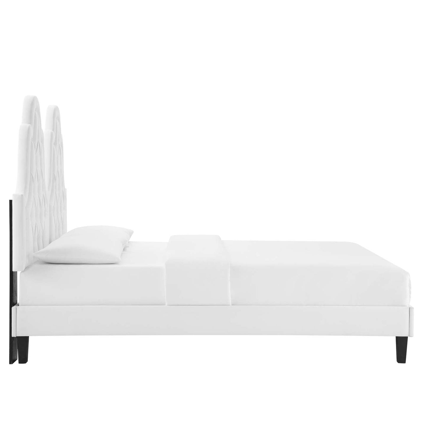 Alexandria Tufted Performance Velvet Twin Platform Bed by Modway