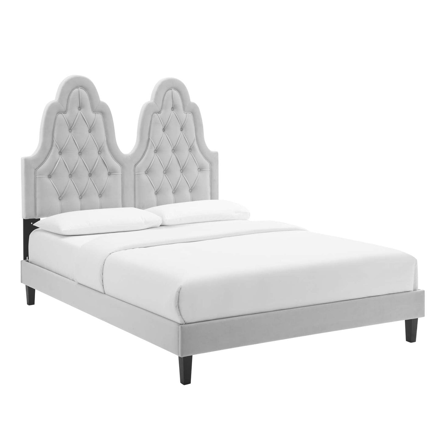 Alexandria Tufted Performance Velvet King Platform Bed by Modway