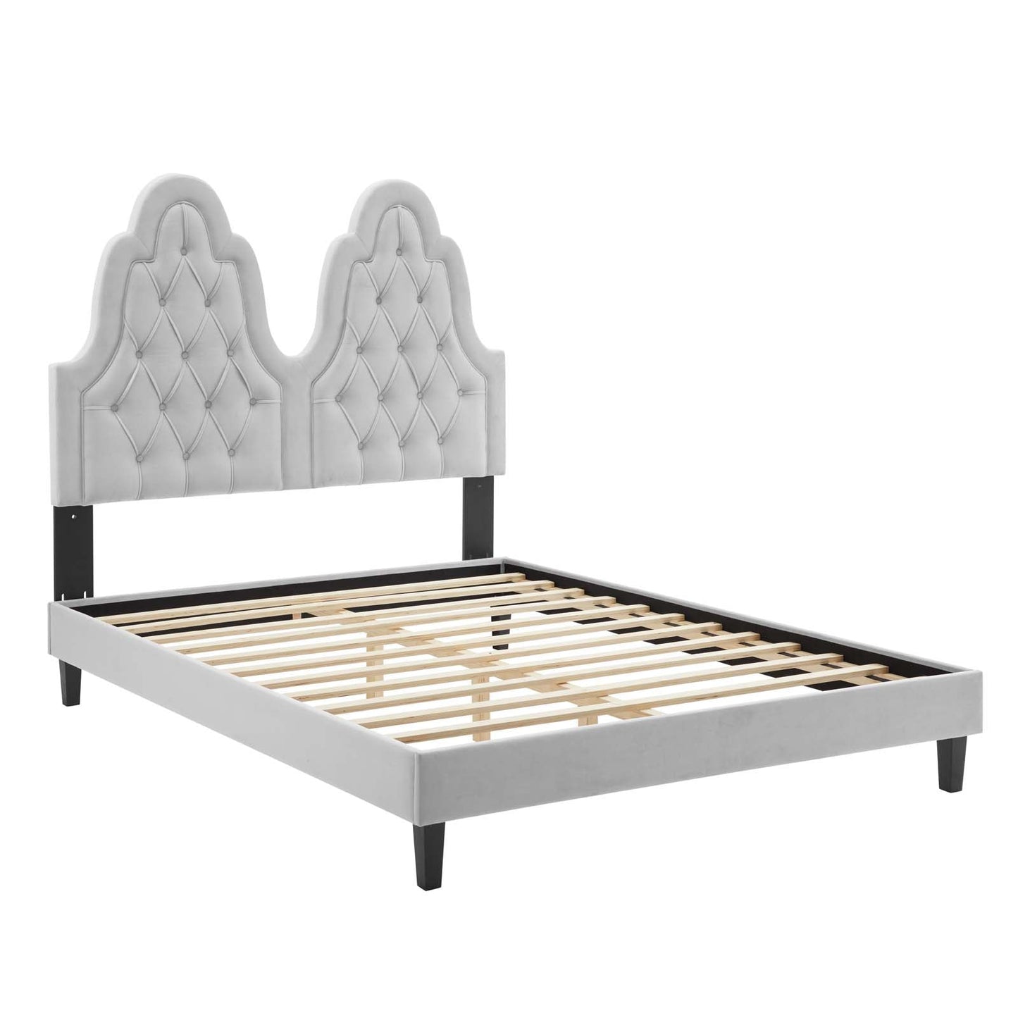 Alexandria Tufted Performance Velvet King Platform Bed by Modway