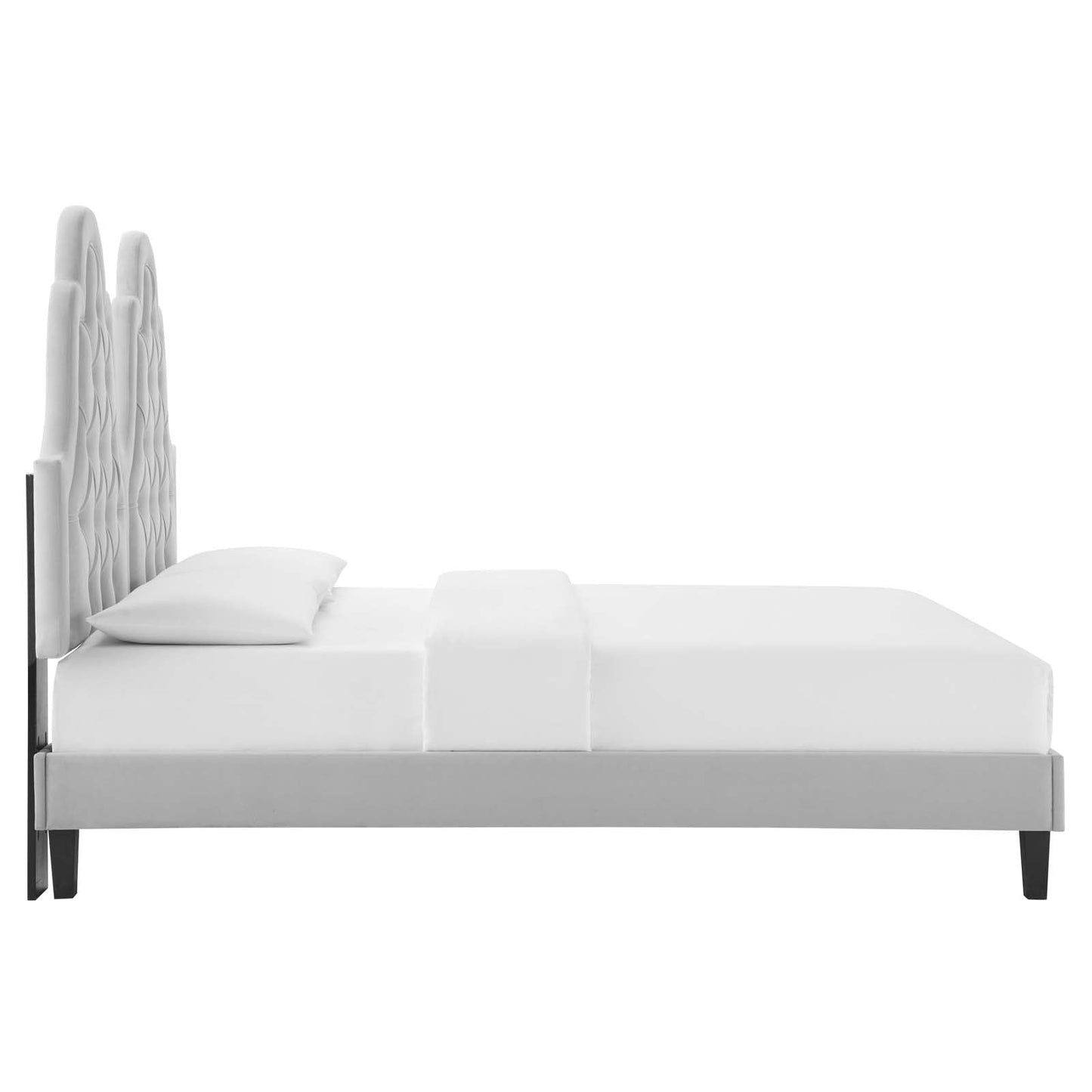 Alexandria Tufted Performance Velvet King Platform Bed by Modway