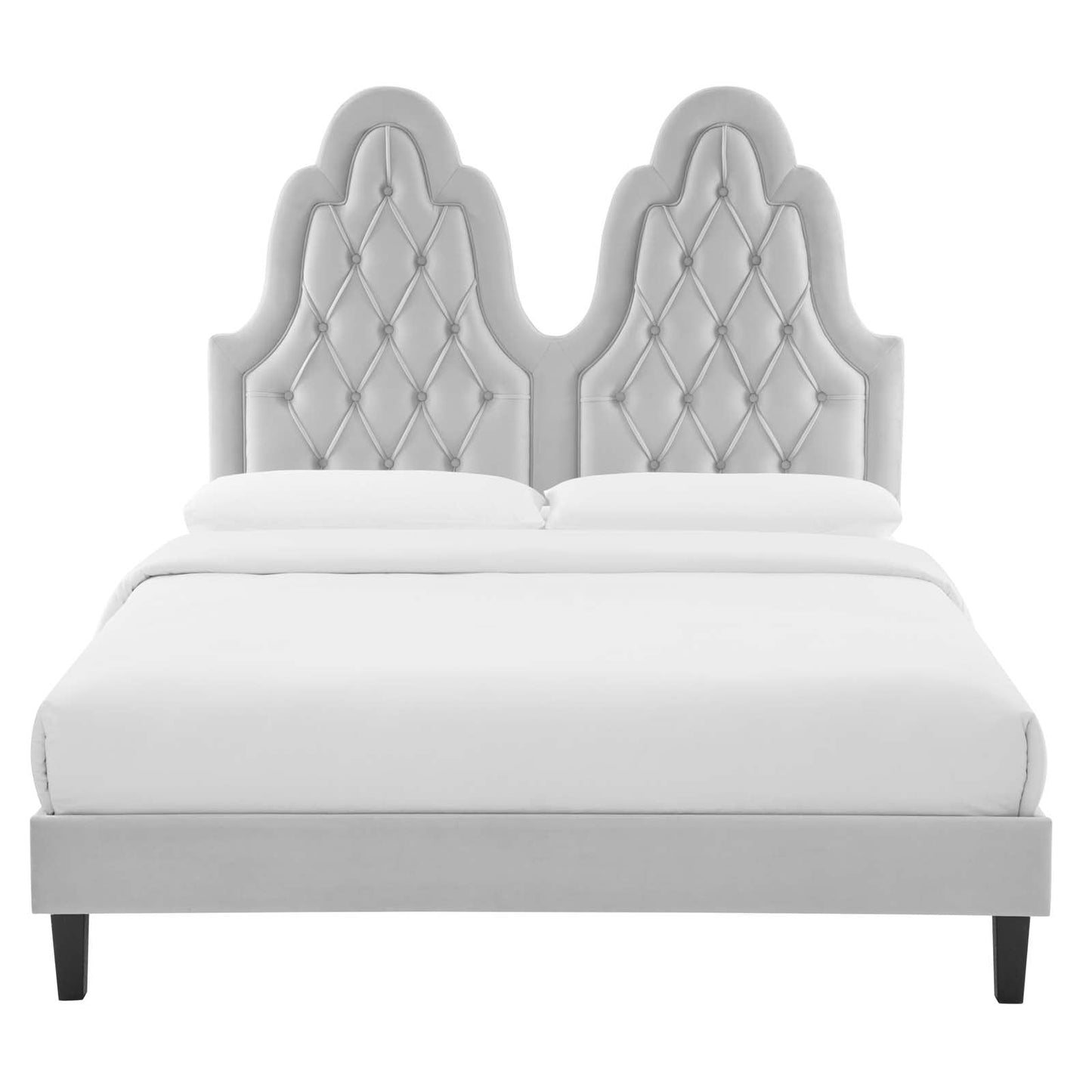 Alexandria Tufted Performance Velvet King Platform Bed by Modway
