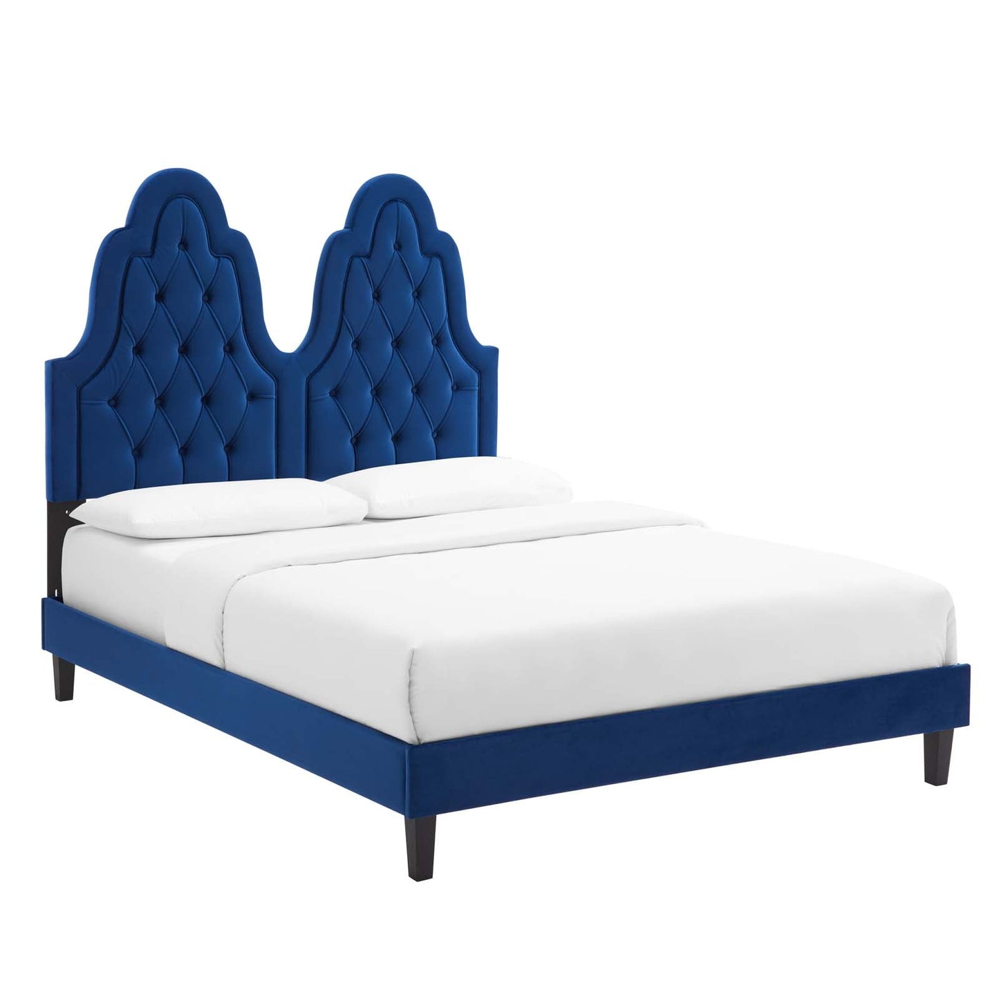 Alexandria Tufted Performance Velvet King Platform Bed by Modway