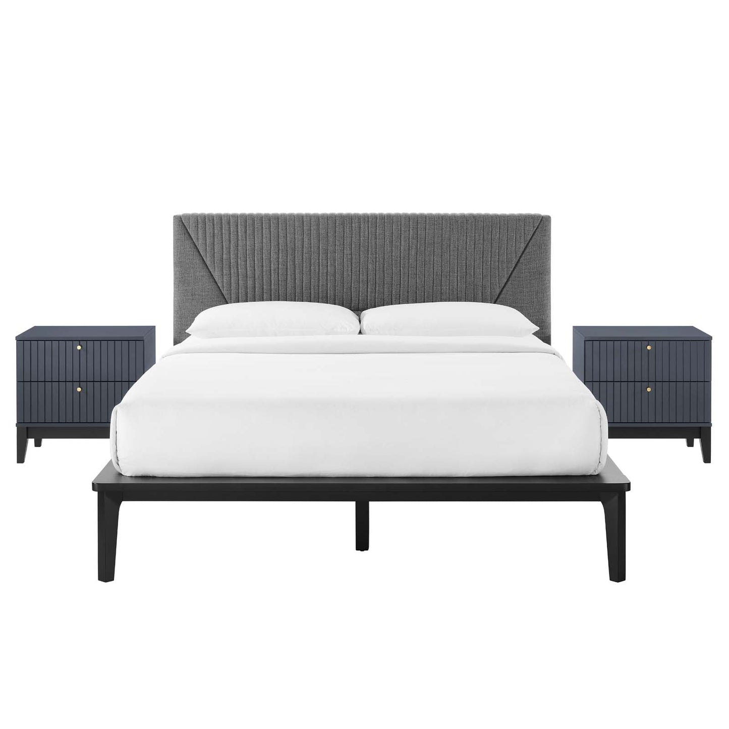 Dakota 3 Piece Upholstered Bedroom Set by Modway