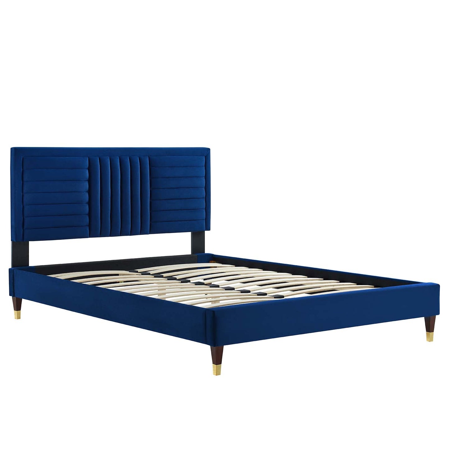 Sofia Channel Tufted Performance Velvet Queen Platform Bed by Modway
