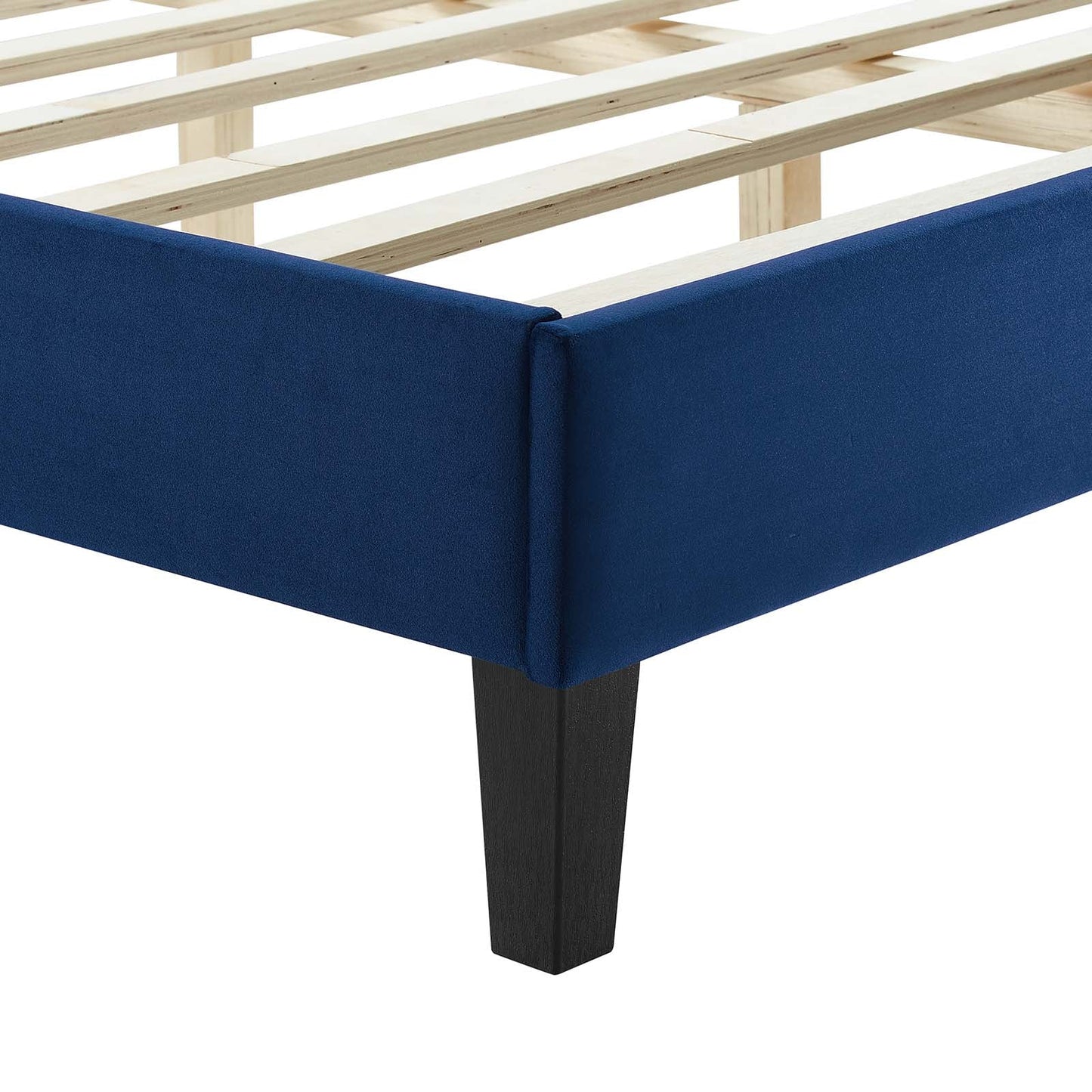 Leah Chevron Tufted Performance Velvet Queen Platform Bed by Modway