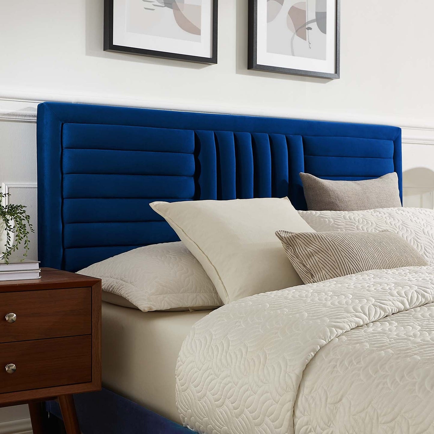 Sofia Channel Tufted Performance Velvet Queen Platform Bed by Modway