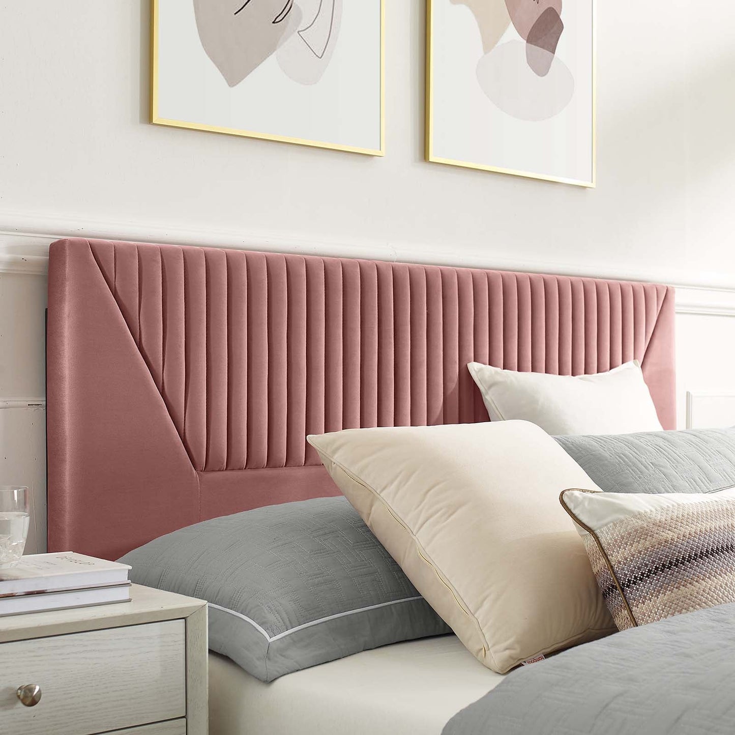 Yasmine Channel Tufted Performance Velvet Twin Pla