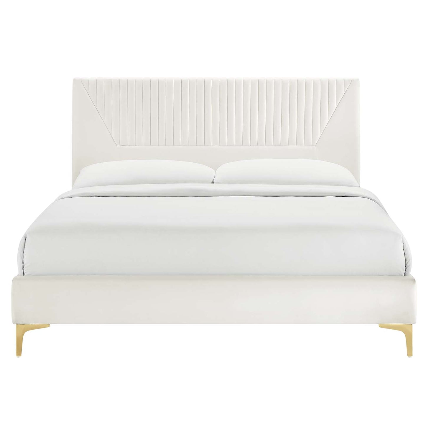 Yasmine Channel Tufted Performance Velvet Twin Pla