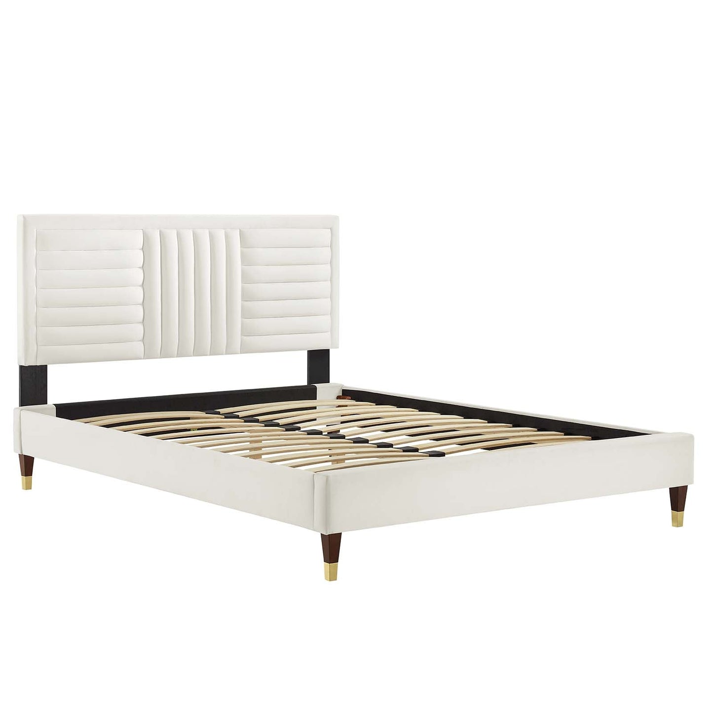 Sofia Channel Tufted Performance Velvet Twin Platf
