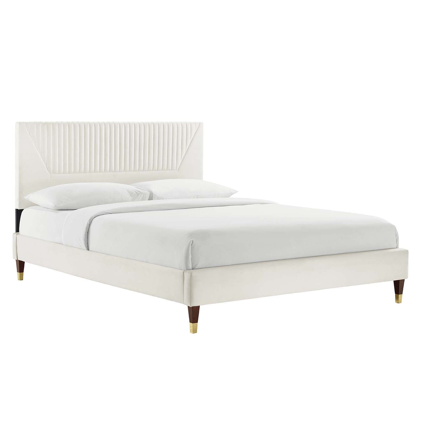 Yasmine Channel Tufted Performance Velvet Twin Pla
