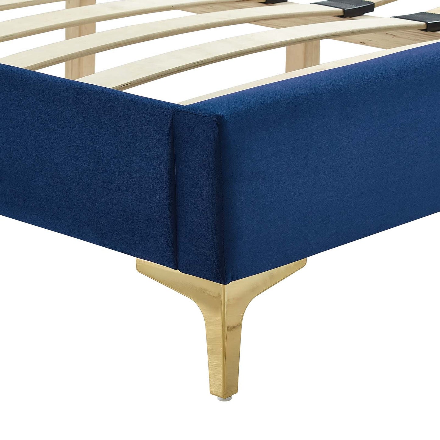 Leah Chevron Tufted Performance Velvet Full Platform Bed by Modway