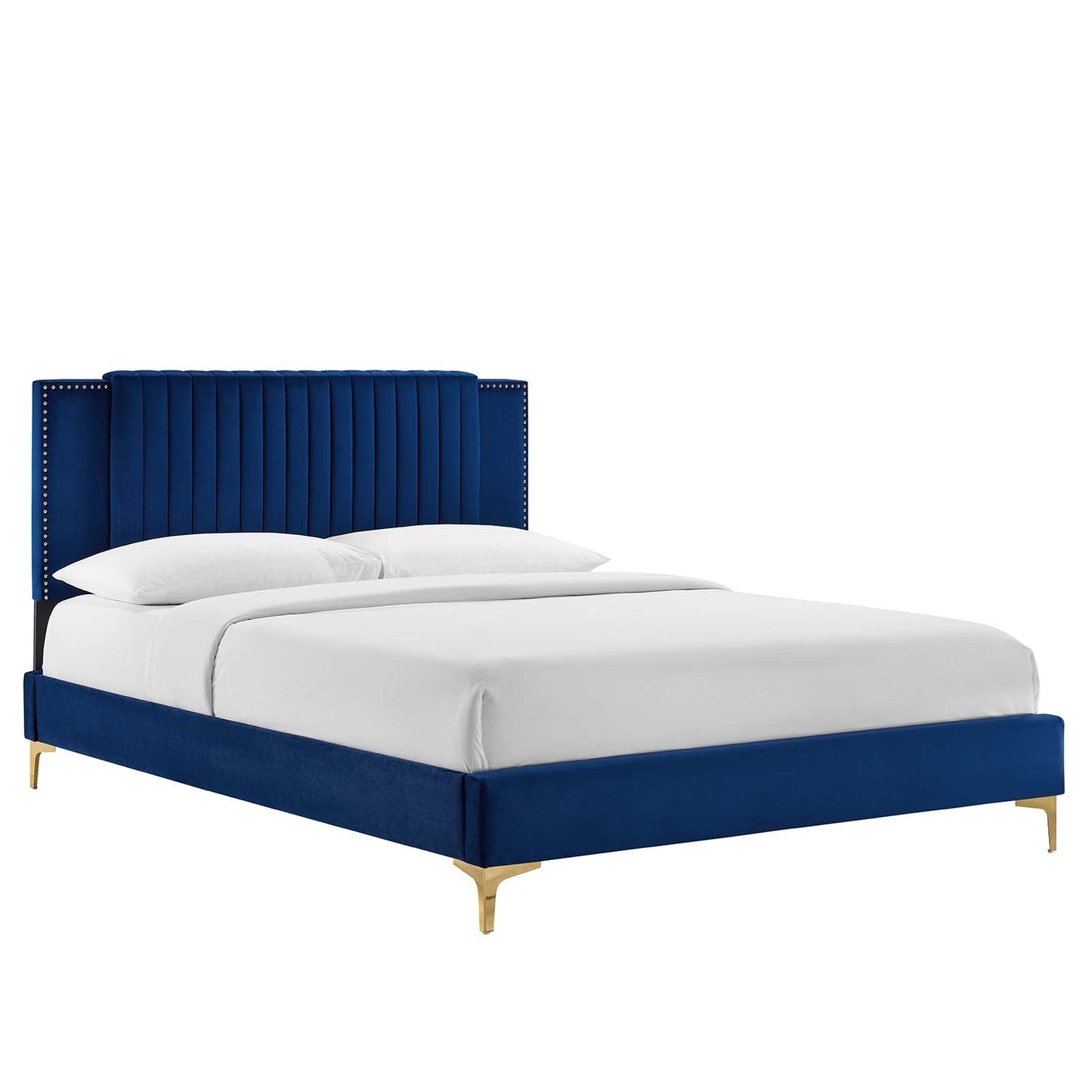 Zahra Channel Tufted Performance Velvet Full Platform Bed by Modway