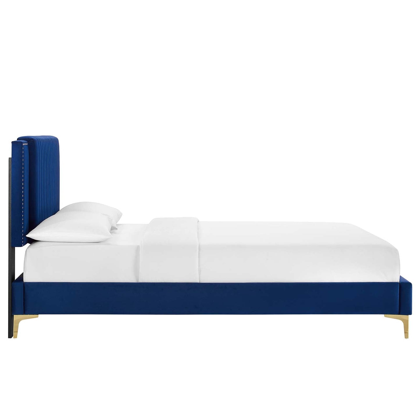 Zahra Channel Tufted Performance Velvet Full Platform Bed by Modway