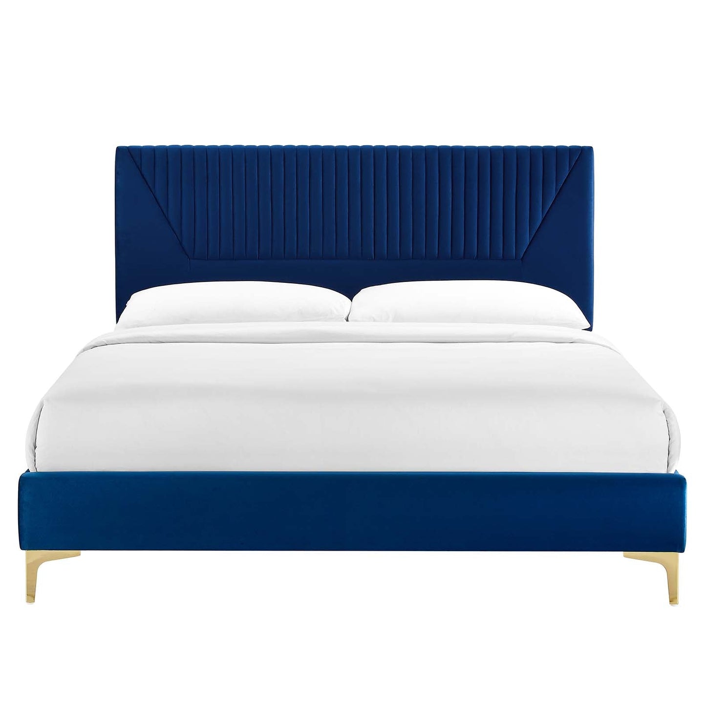 Yasmine Channel Tufted Performance Velvet Full Platform Bed by Modway