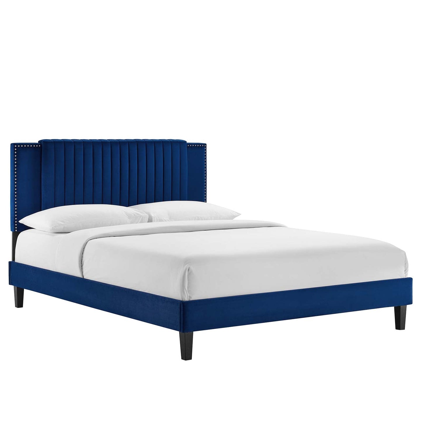 Zahra Channel Tufted Performance Velvet Full Platform Bed by Modway