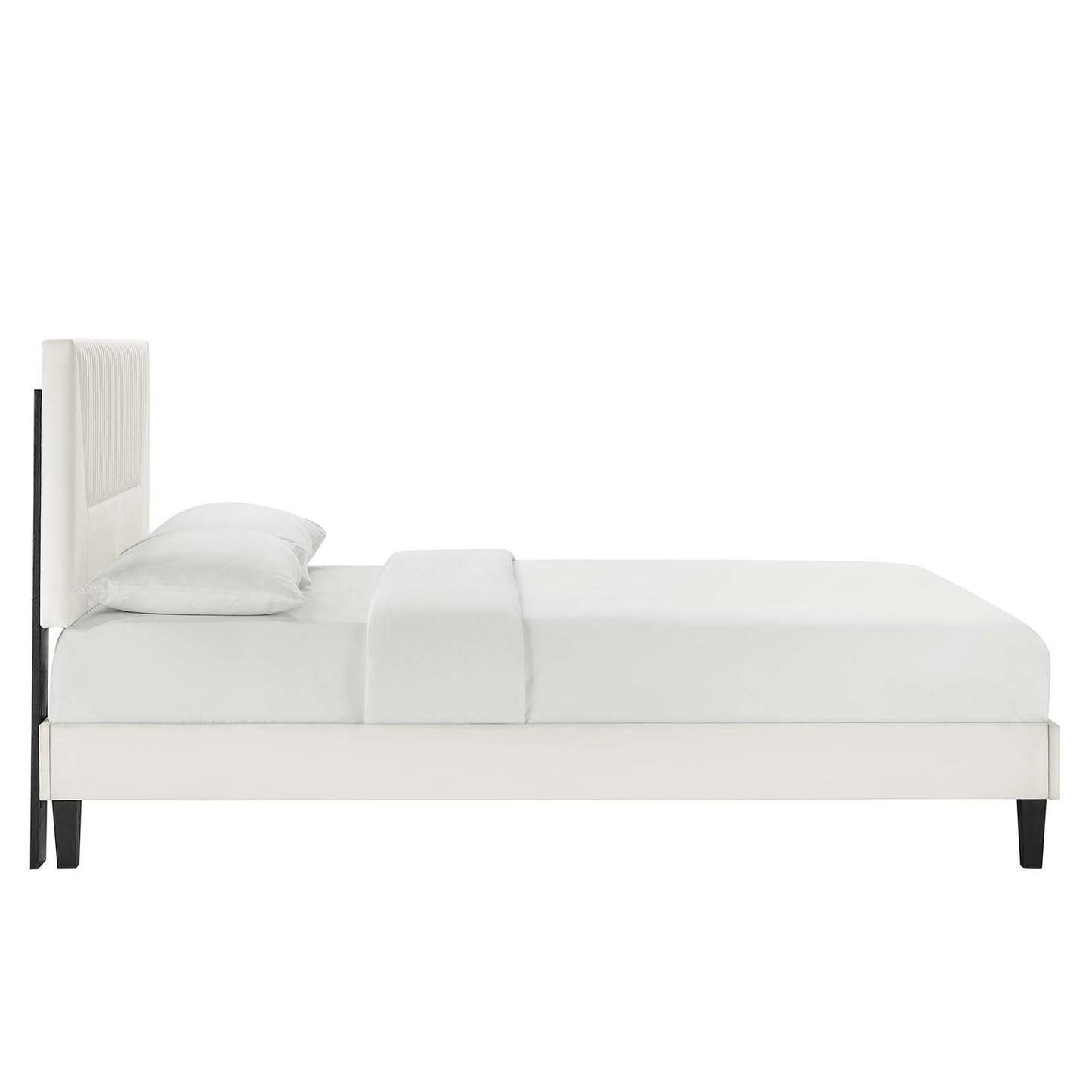 Yasmine Channel Tufted Performance Velvet Full Platform Bed by Modway