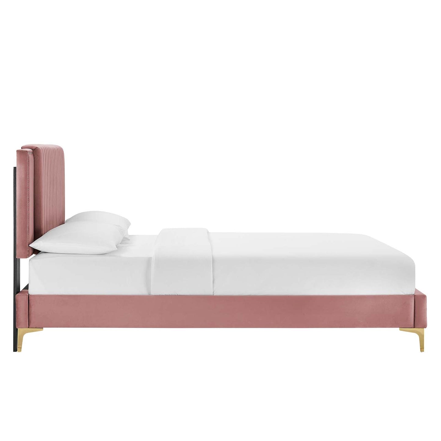 Zahra Channel Tufted Performance Velvet King Platform Bed by Modway