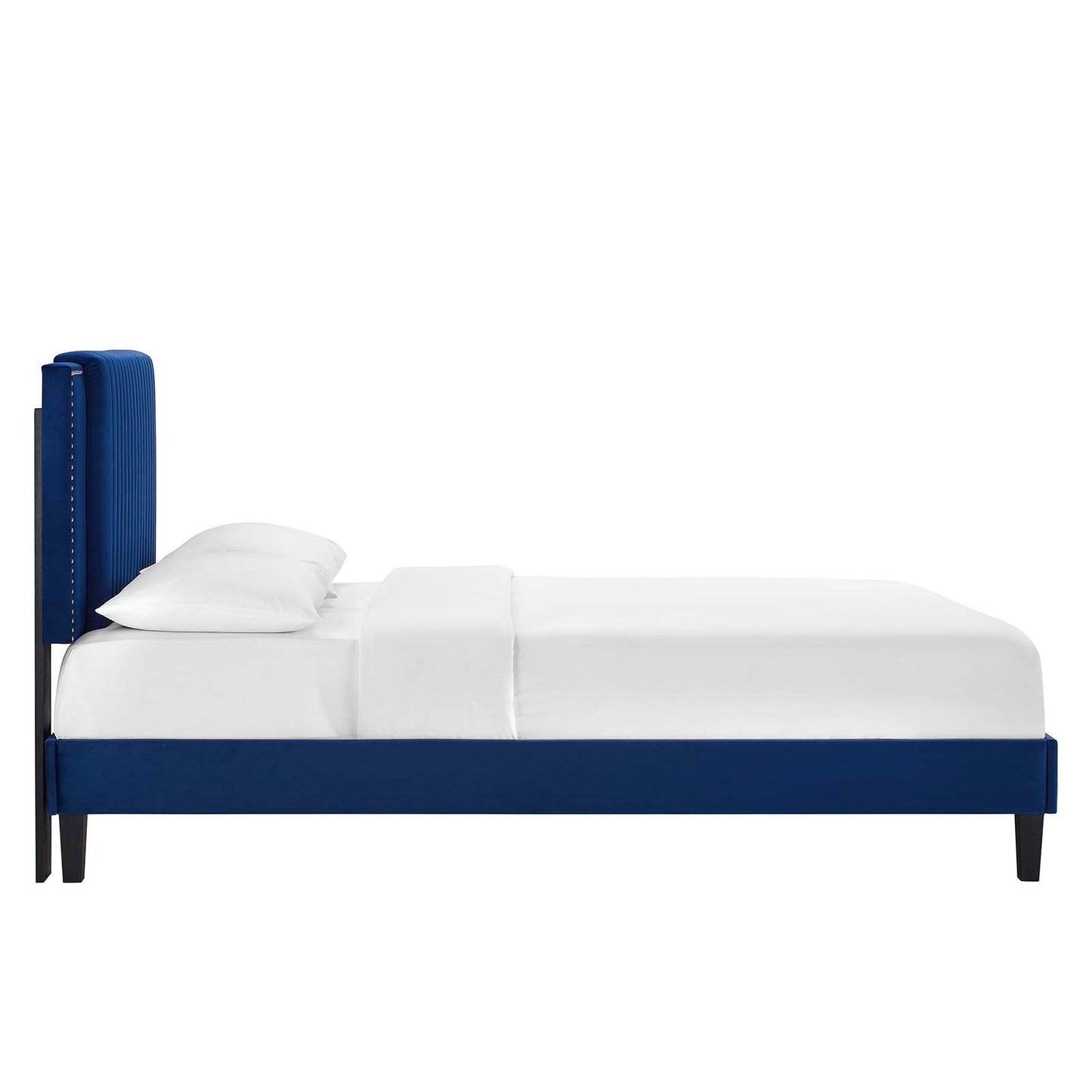 Zahra Channel Tufted Performance Velvet King Platform Bed by Modway