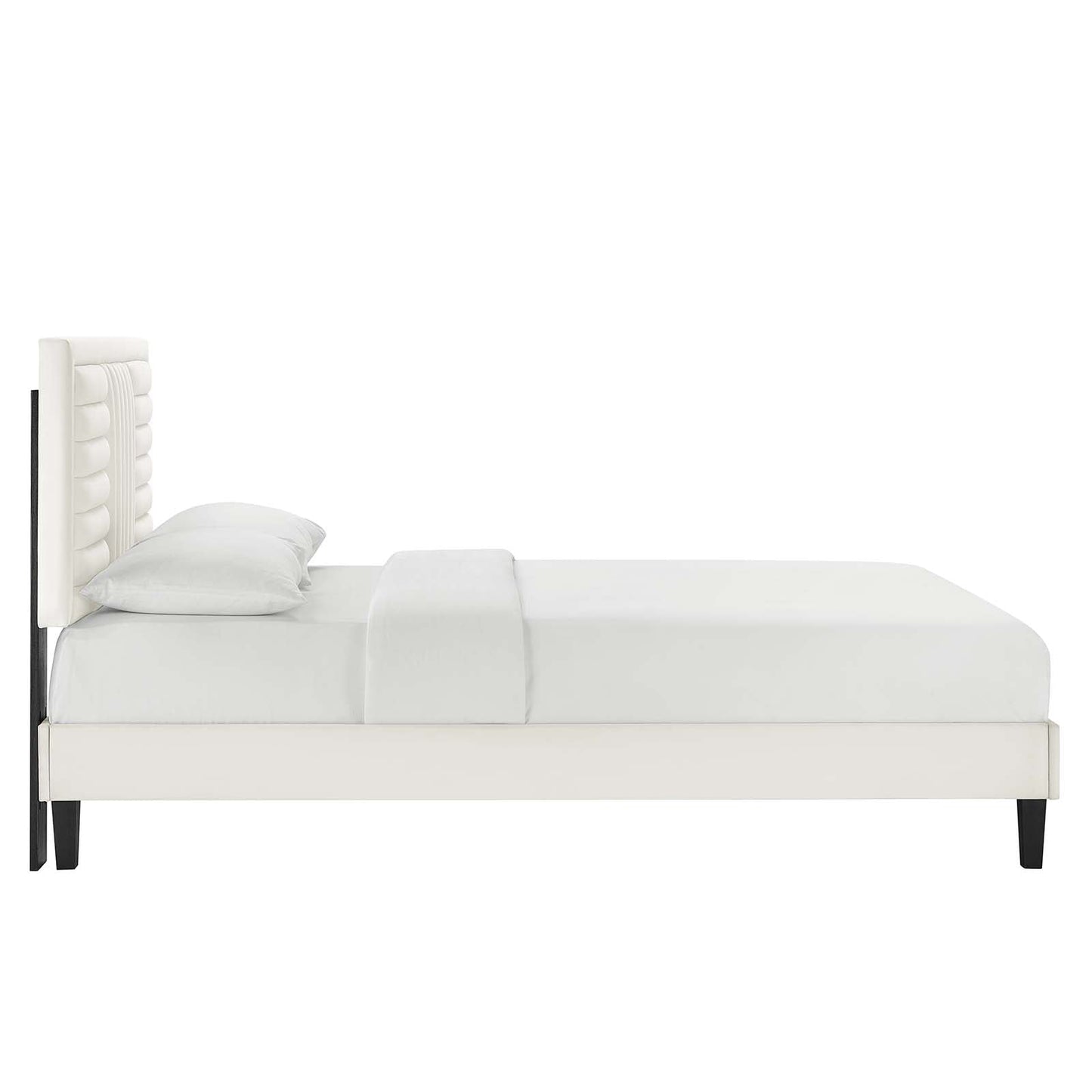 Sofia Channel Tufted King Platform Bed