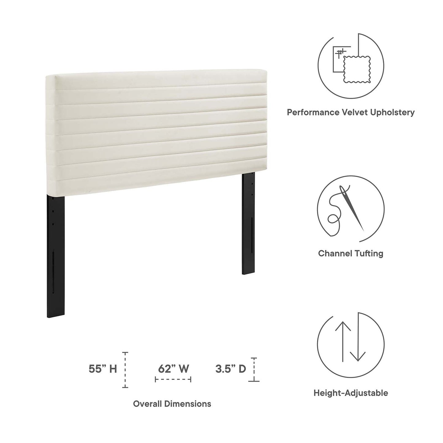 Tranquil Full/Queen Headboard by Modway