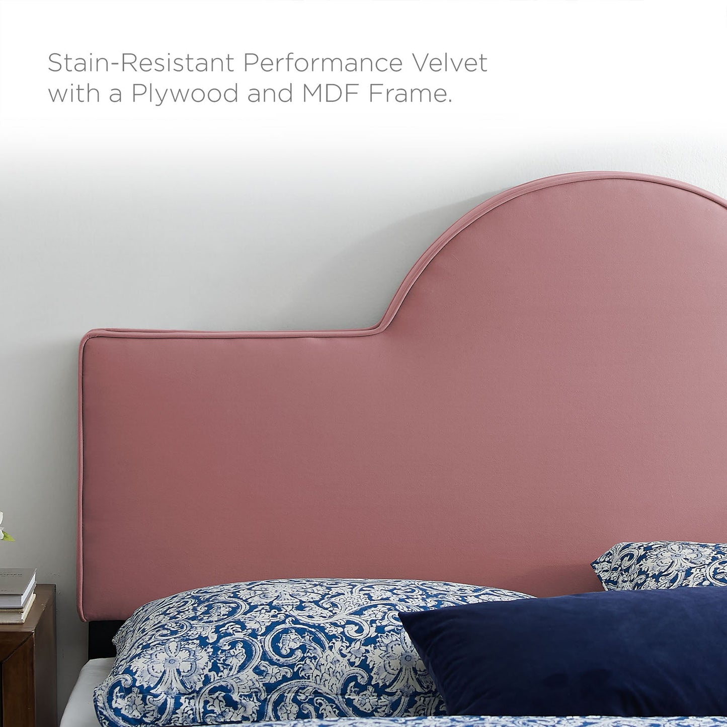 Sunny Performance Velvet King Bed by Modway