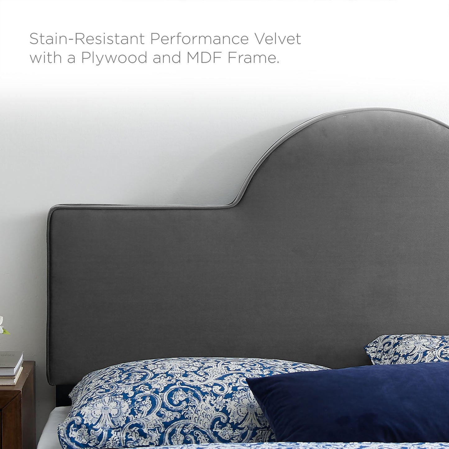 Aurora Performance Velvet King Bed by Modway