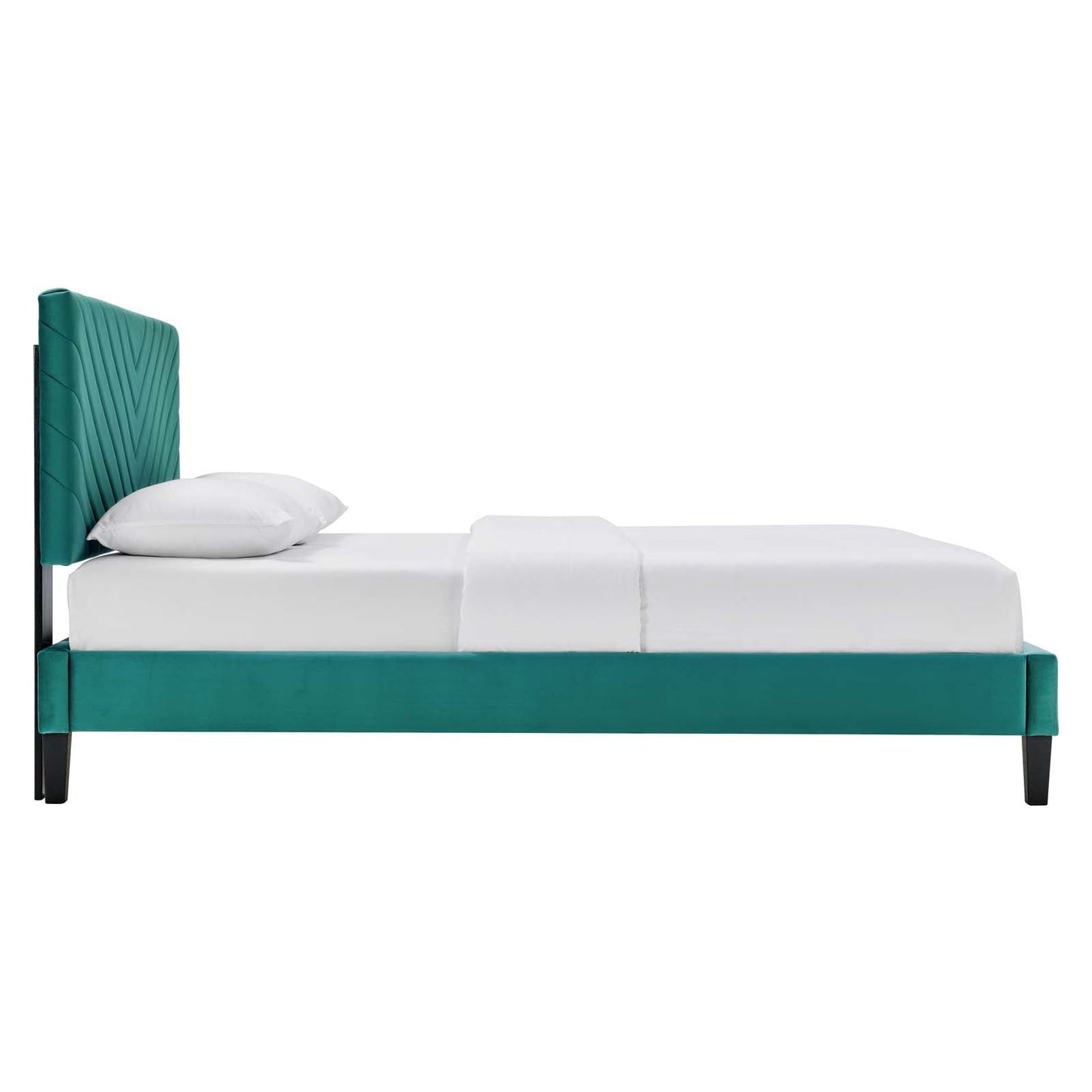 Roxanne Performance Velvet Full Platform Bed by Modway