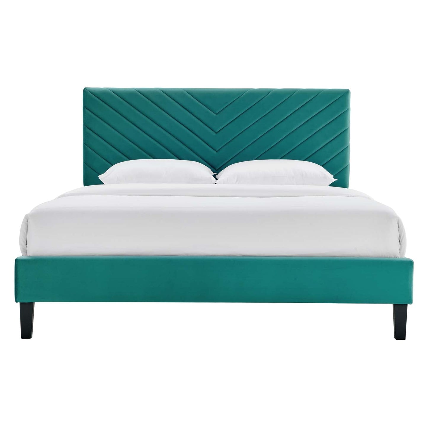 Roxanne Performance Velvet Full Platform Bed by Modway