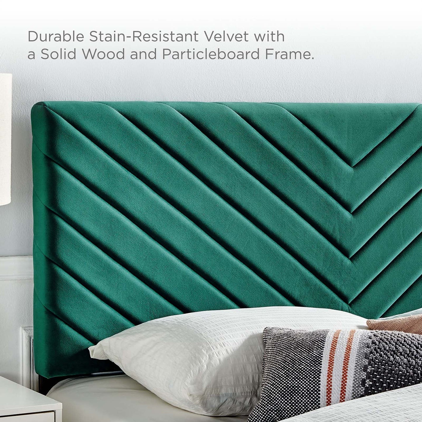 Roxanne Performance Velvet Full Platform Bed by Modway