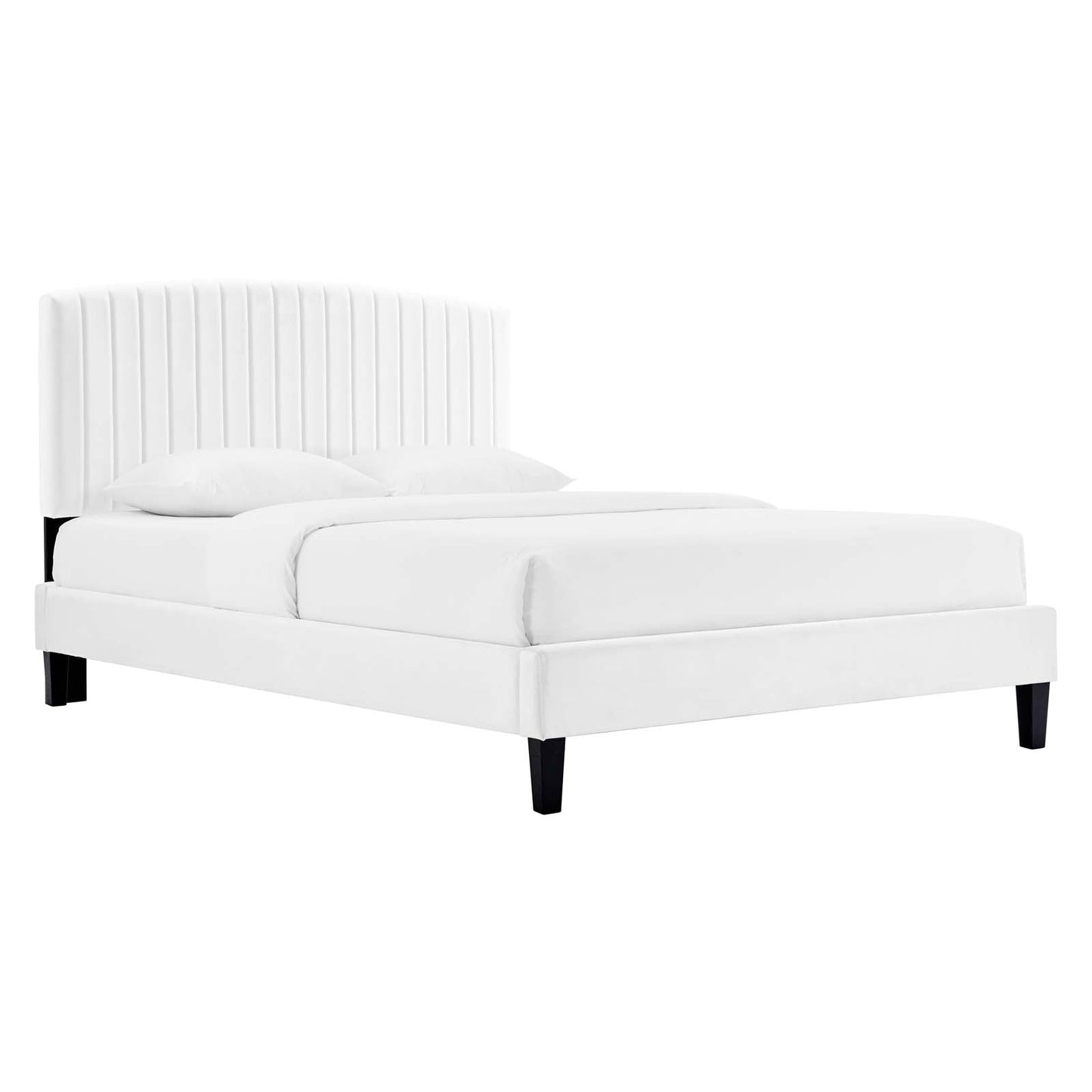 Alessi Performance Velvet Twin Platform Bed by Modway