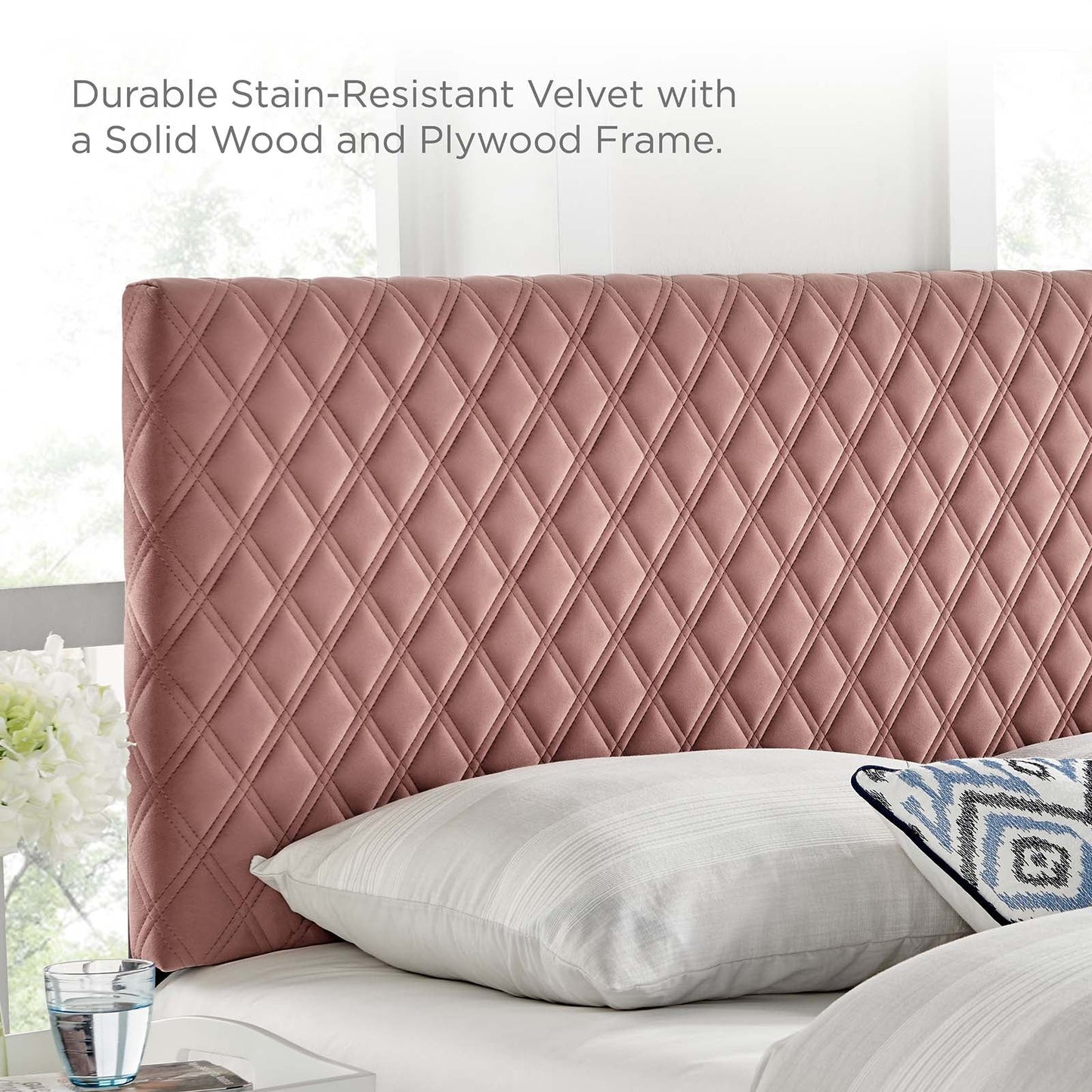 Garcelle Performance Velvet King Platform Bed by Modway