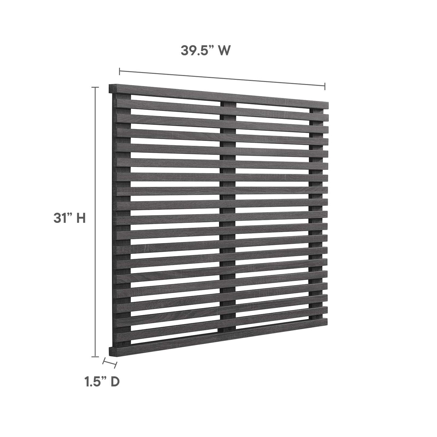 Render Wall Mount Twin Headboard by Modway