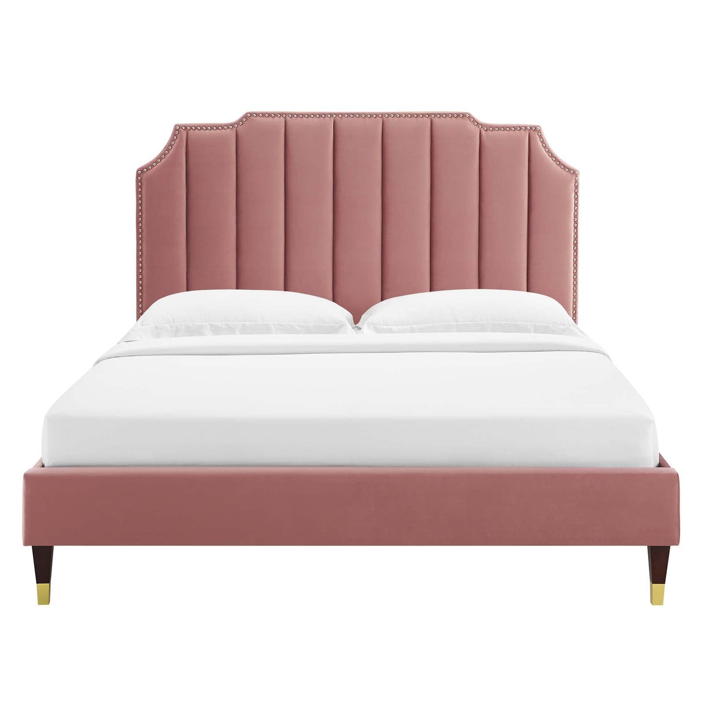 Colette Performance Velvet King Platform Bed by Modway