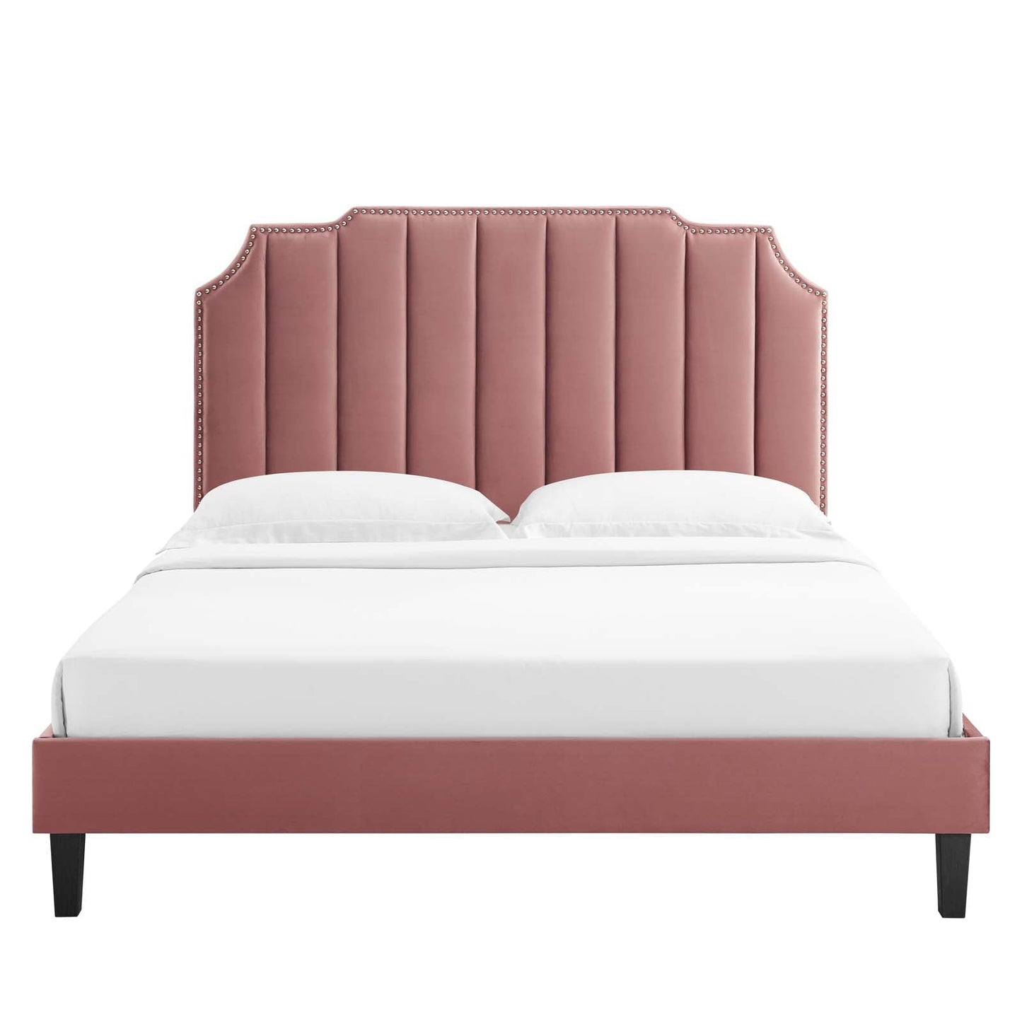 Colette Performance Velvet King Platform Bed by Modway
