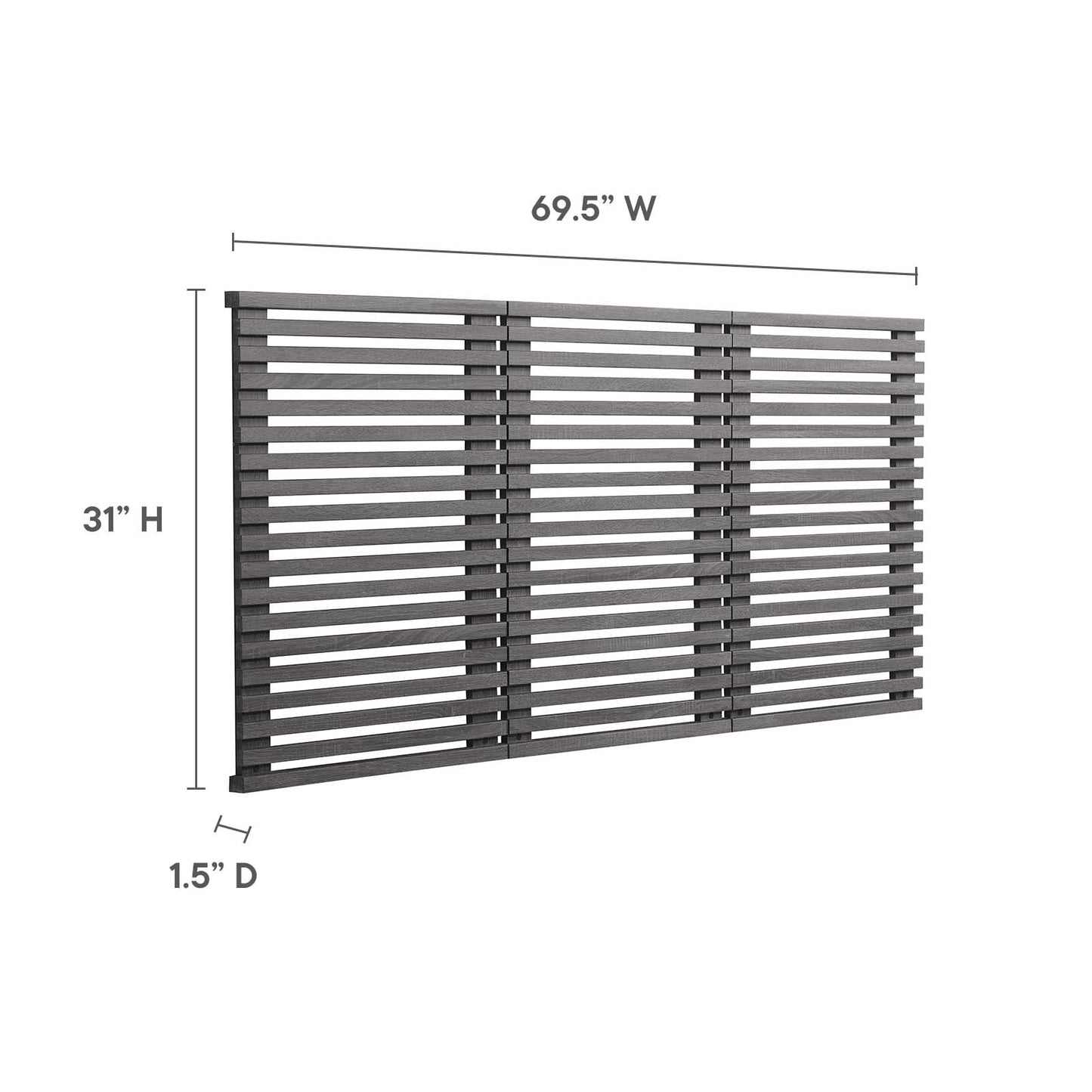 Render Wall Mount Queen Headboard by Modway