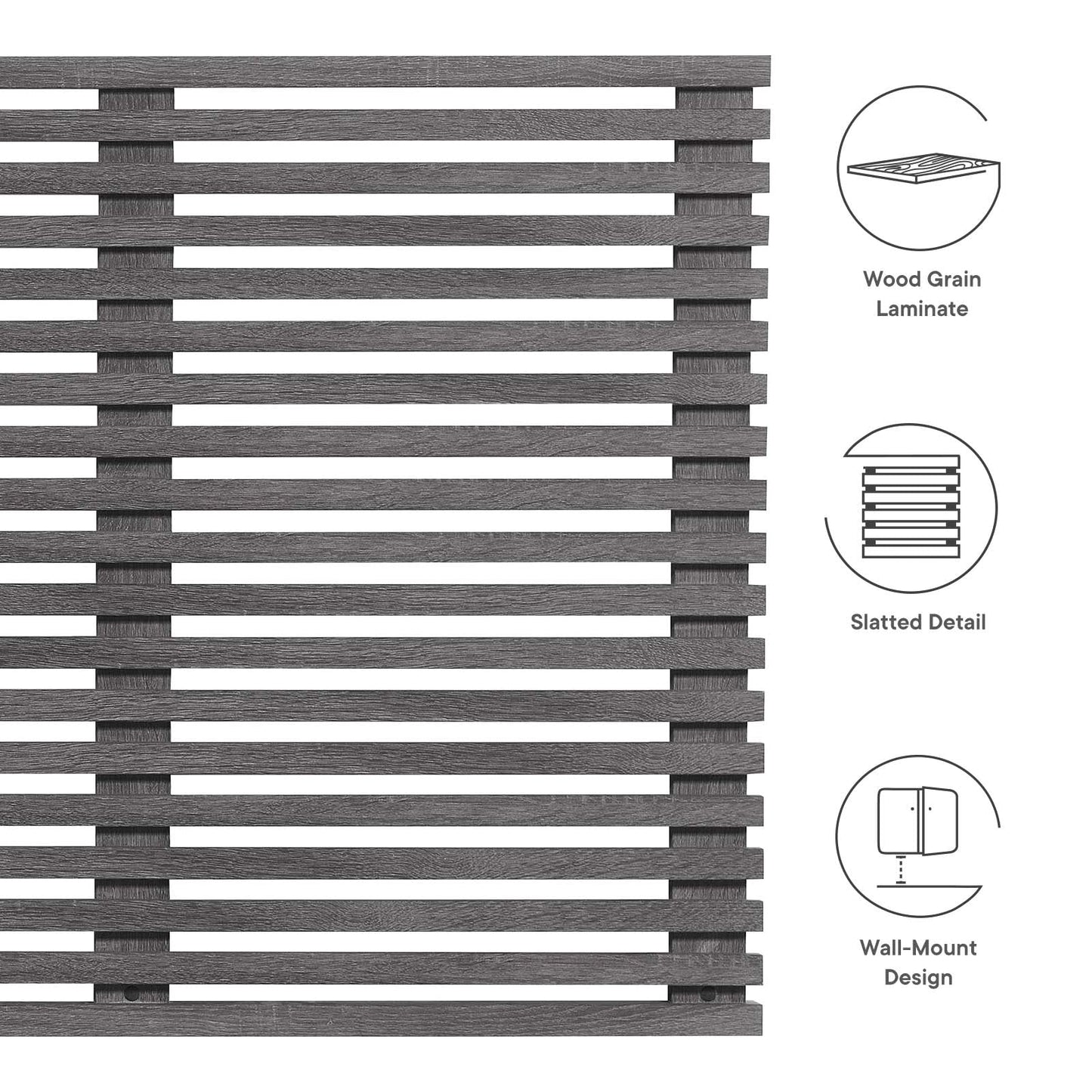 Render Wall Mount King Headboard by Modway