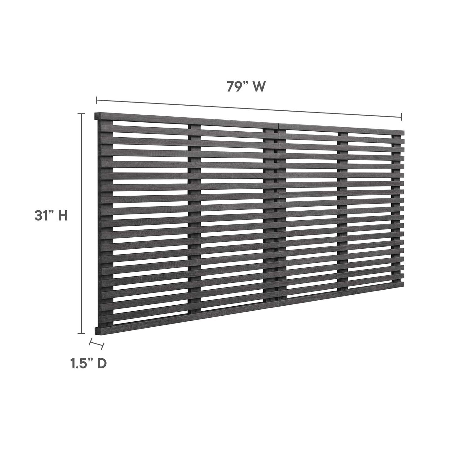 Render Wall Mount King Headboard by Modway