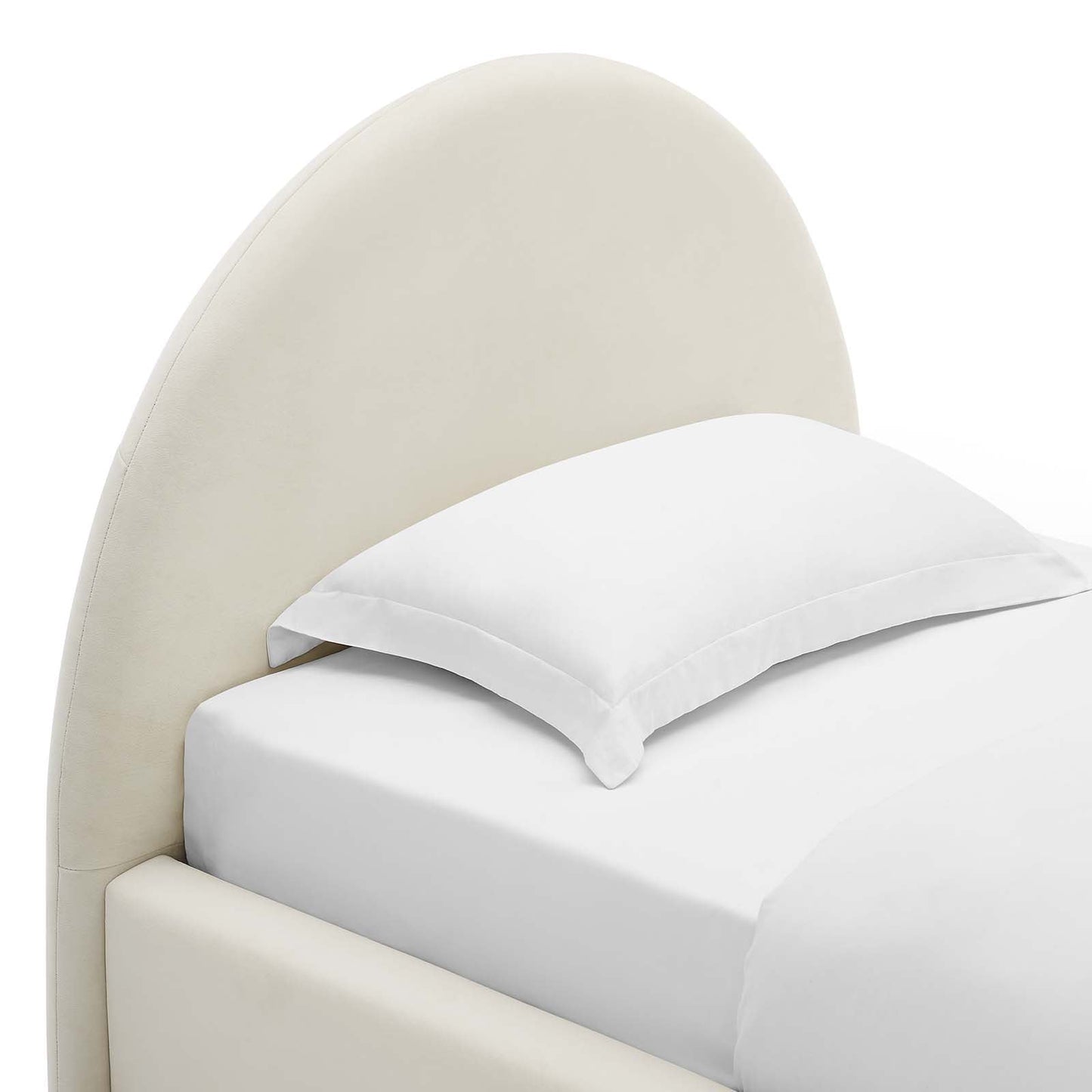 Resort Performance Velvet Arched Round Twin Platform Bed by Modway