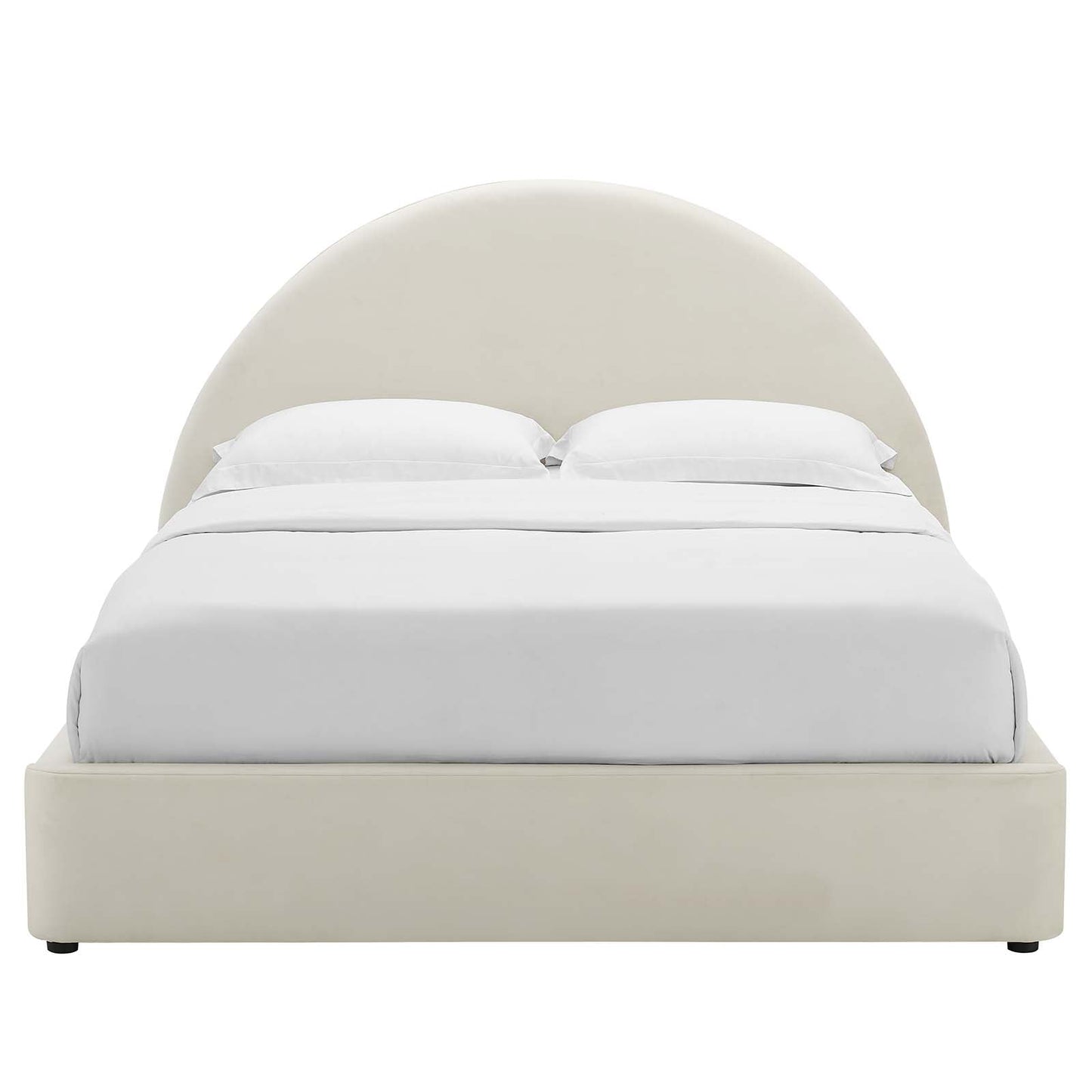 Resort Performance Velvet Arched Round Full Platform Bed by Modway