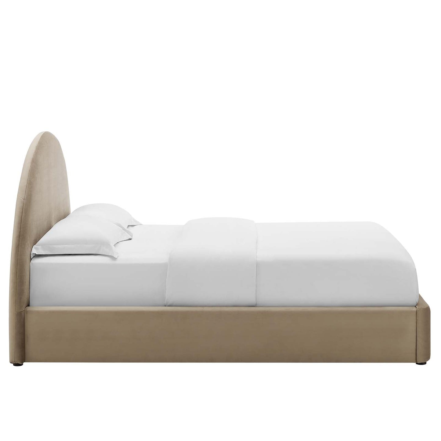 Resort Performance Velvet Arched Round Full Platform Bed by Modway