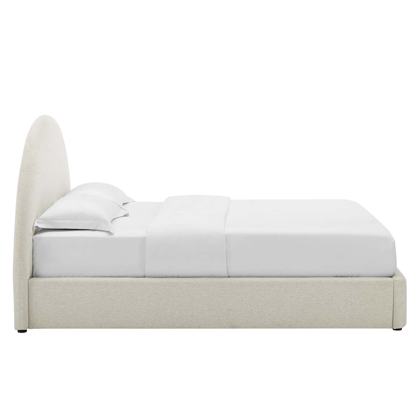Resort Upholstered Fabric Arched Round Queen Platform Bed by Modway
