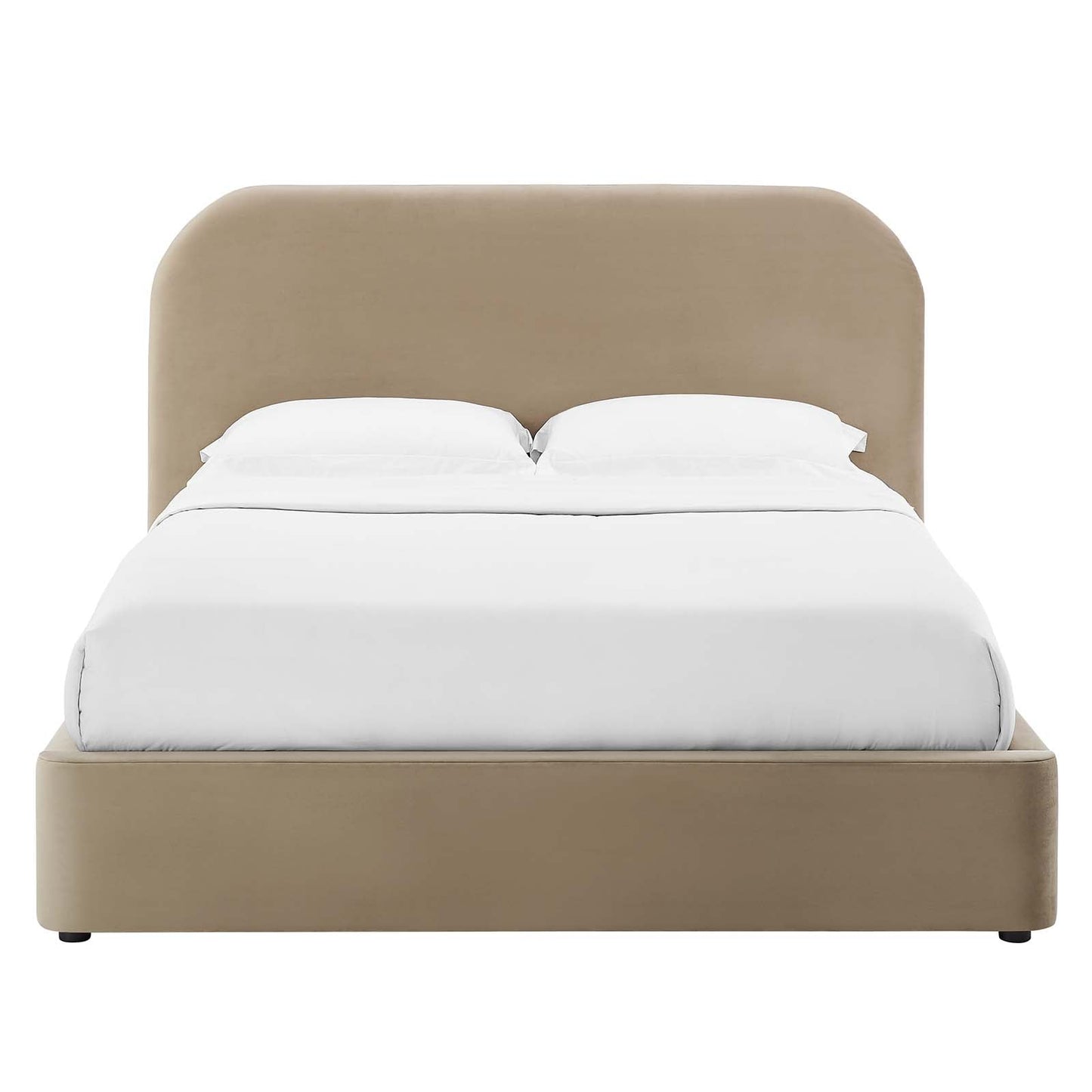 Keynote Performance Velvet Curved Full Platform Bed by Modway