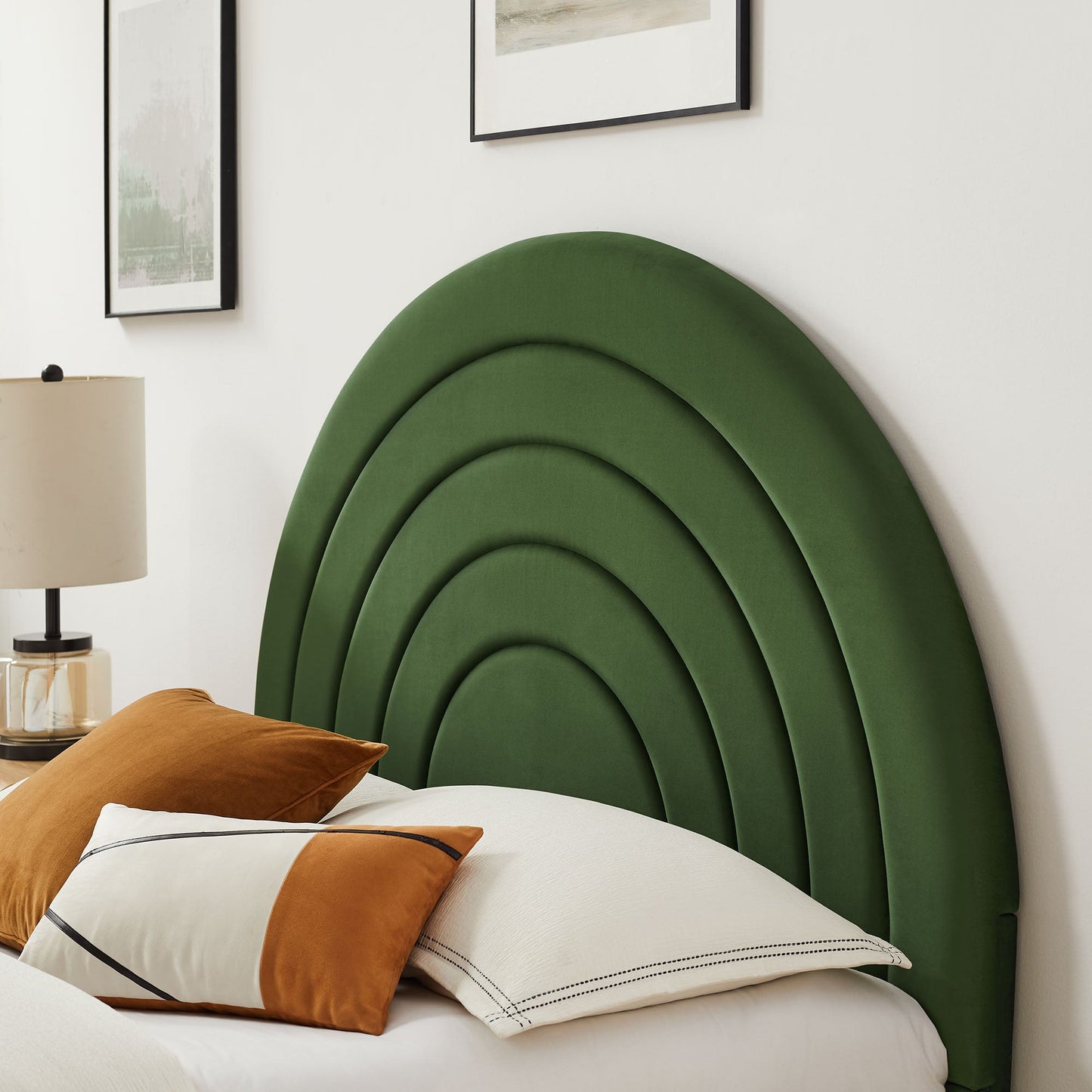 Solana Arched Performance Velvet Full Platform Bed by Modway